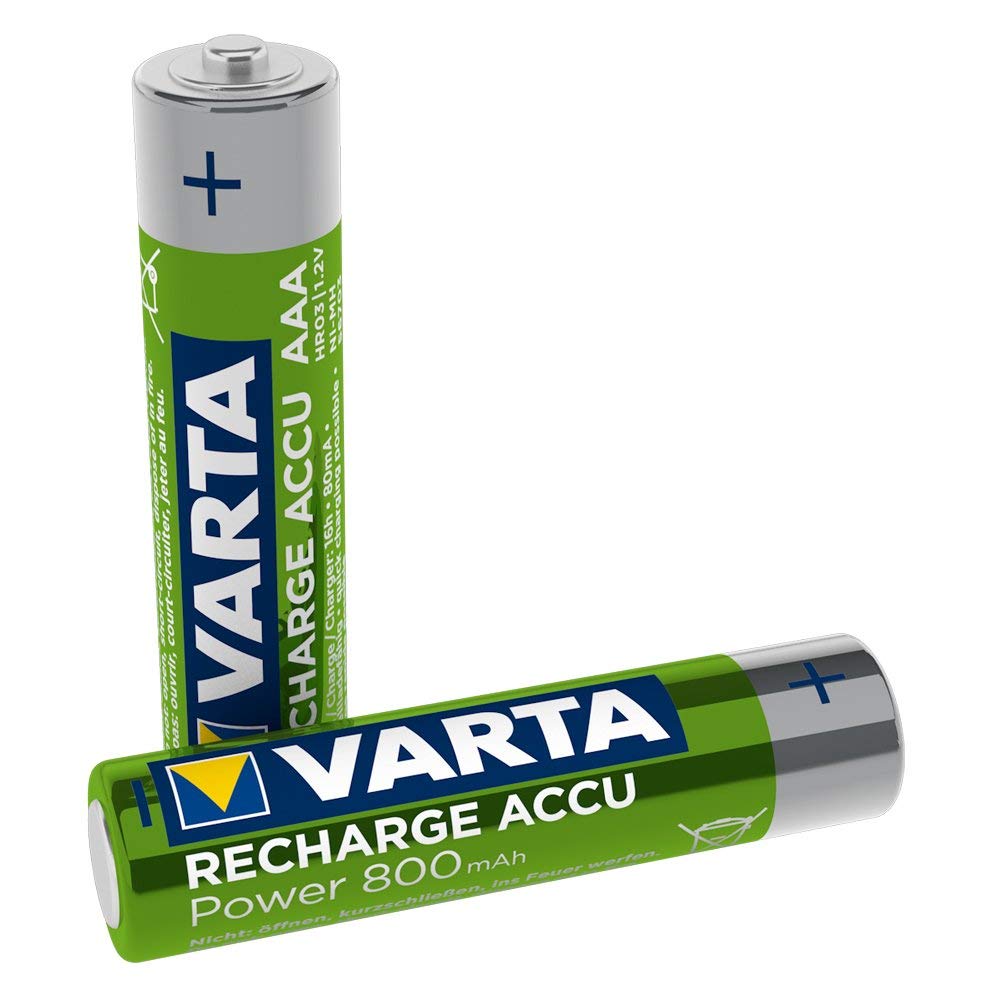 🔋 Super Deal: VARTA Akku, NiMH Longlife, Micro (AAA/HR03) 800 mAh, 1,2 Volt, 2 Stück! 🌟 Angebot bei HelloDeals