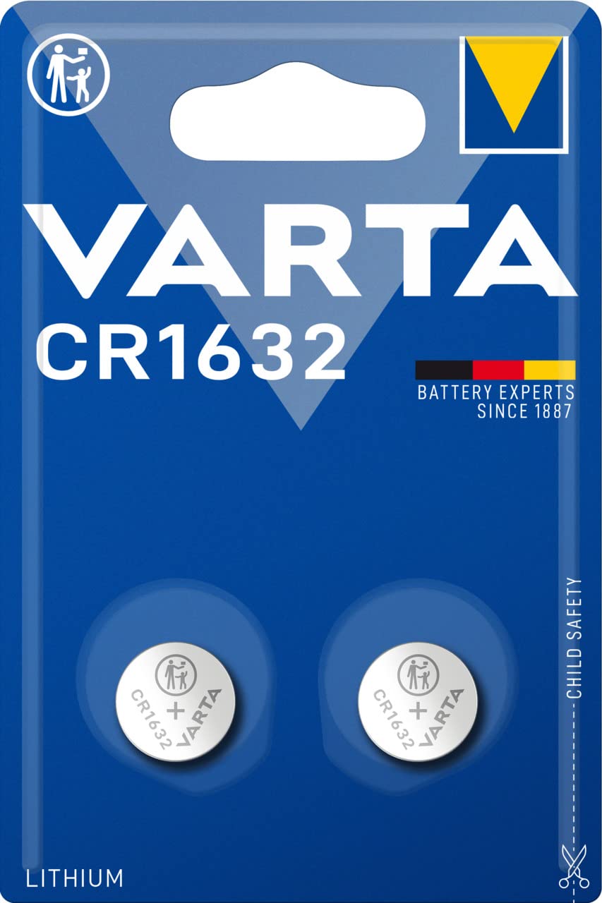 🔋 VARTA Batterien Knopfzellen CR1632, 2 Stück, Lithium Coin, 3V - 2er Pack CR1632 Single Angebot bei HelloDeals