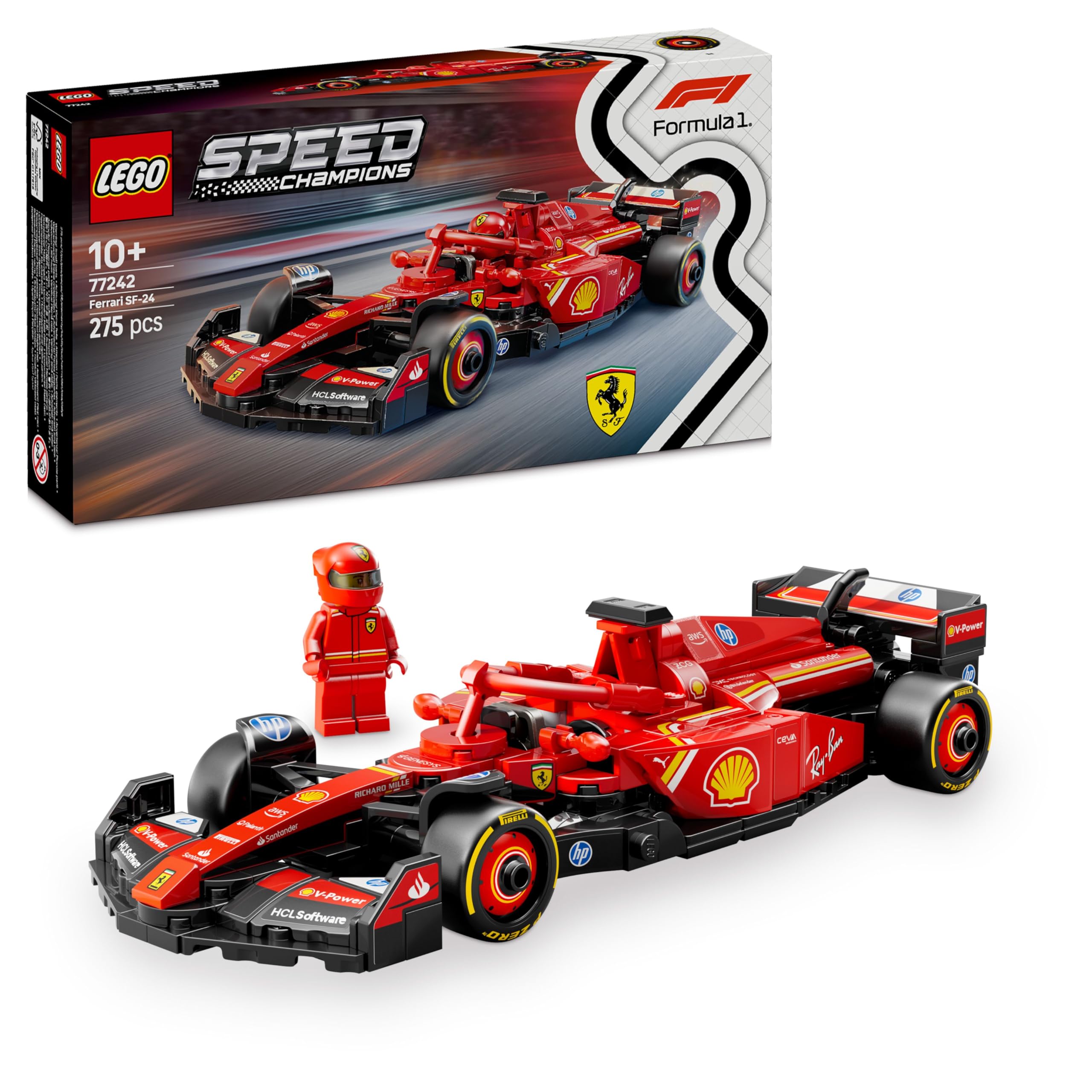 🏎️🏁 LEGO Speed Champions Ferrari SF-24 F1 Rennauto Spielzeug - Bauset für Kinder und Fans 🎁 Angebot bei HelloDeals