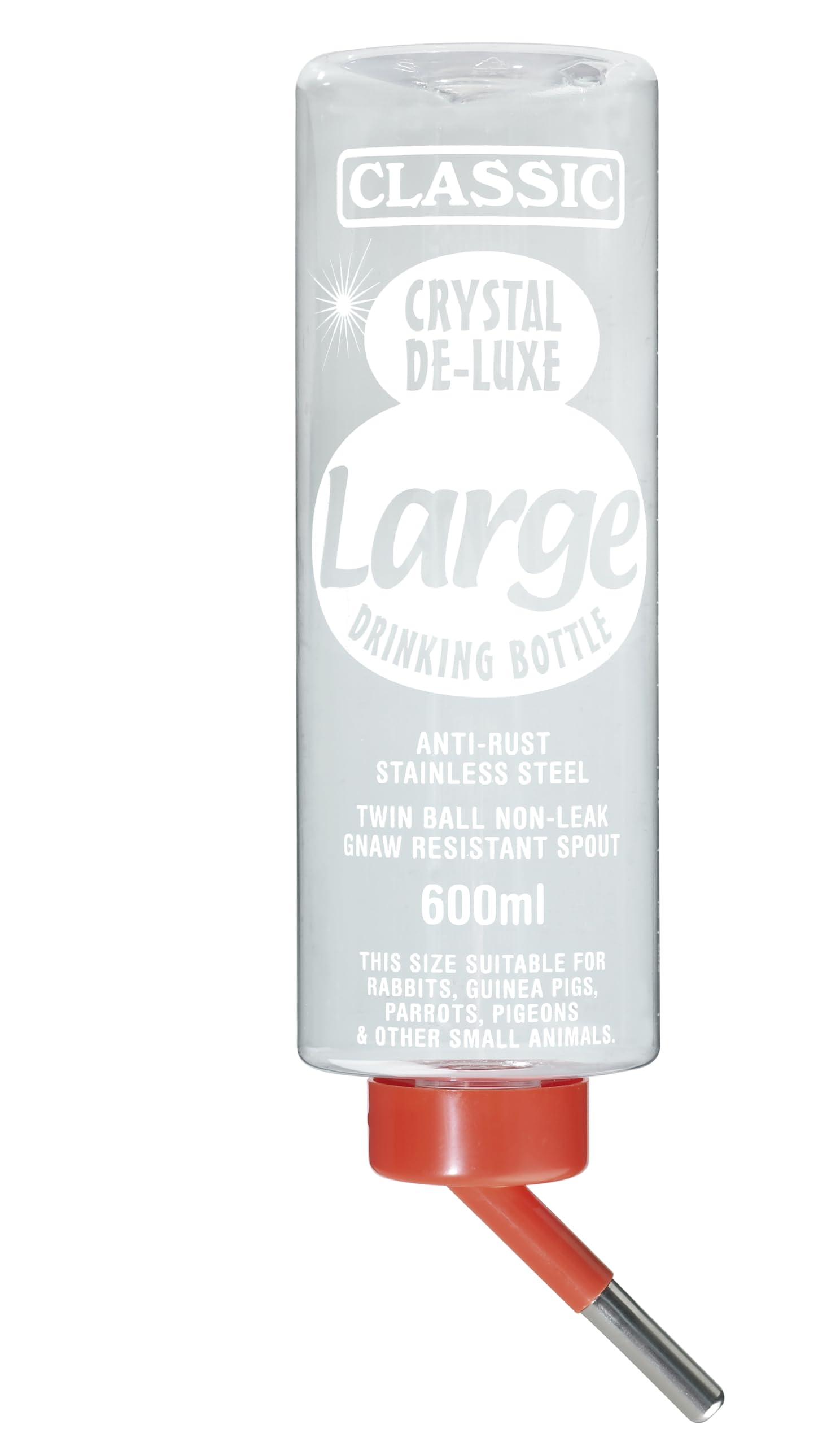 🐰🥤 Kerbl Kaninchen Tränke Trinkflasche Classic de Luxe für Hamster - 600 ml Nagertränke 🐹💧 Angebot bei HelloDeals