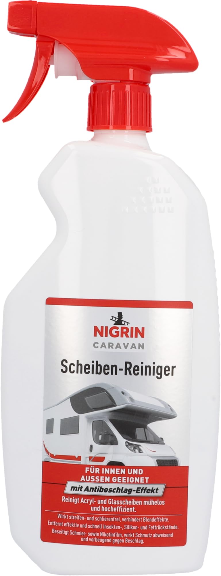 🚗 NIGRIN Caravan Acryl- und Scheibenreiniger für Innen und Außen 0,75 Liter - Angebot! Angebot bei HelloDeals