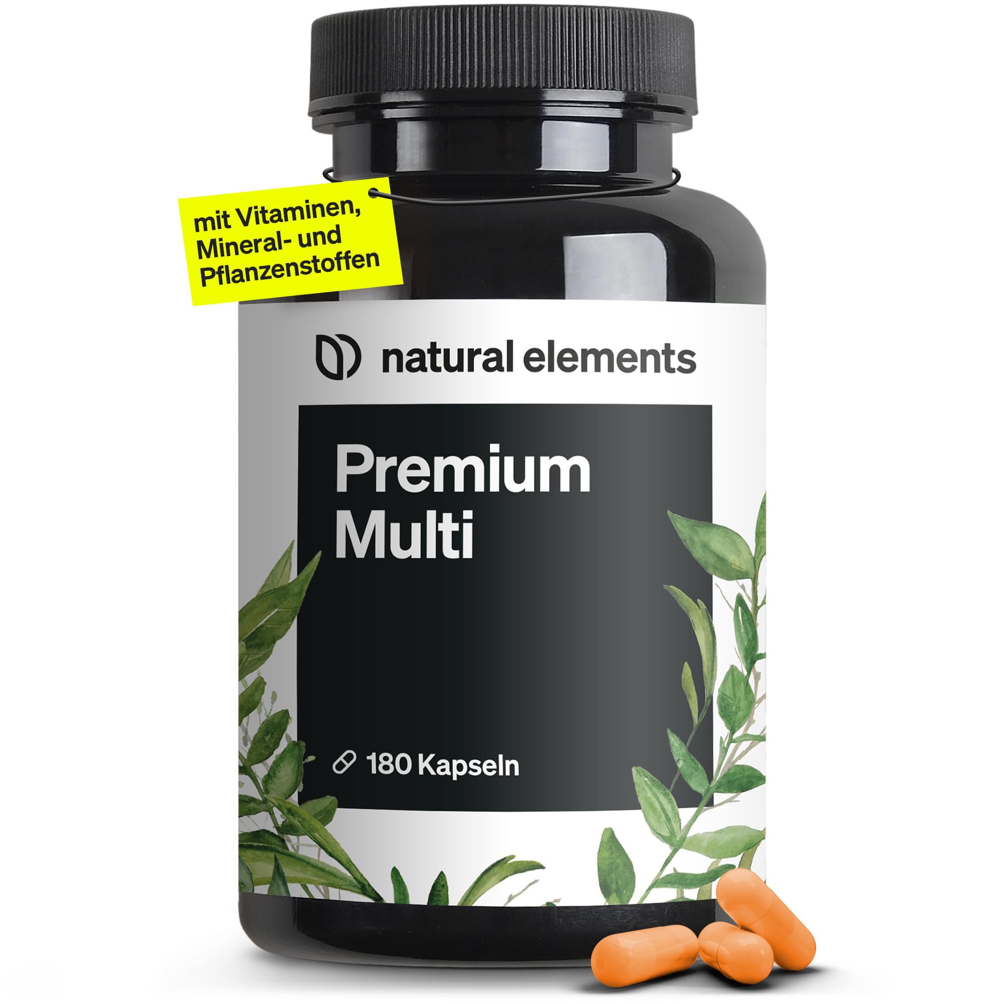 Premium Multivitamin Komplex-Kapseln - RUNDUM WOHLFÜHLEN 🌟 Angebot bei HelloDeals