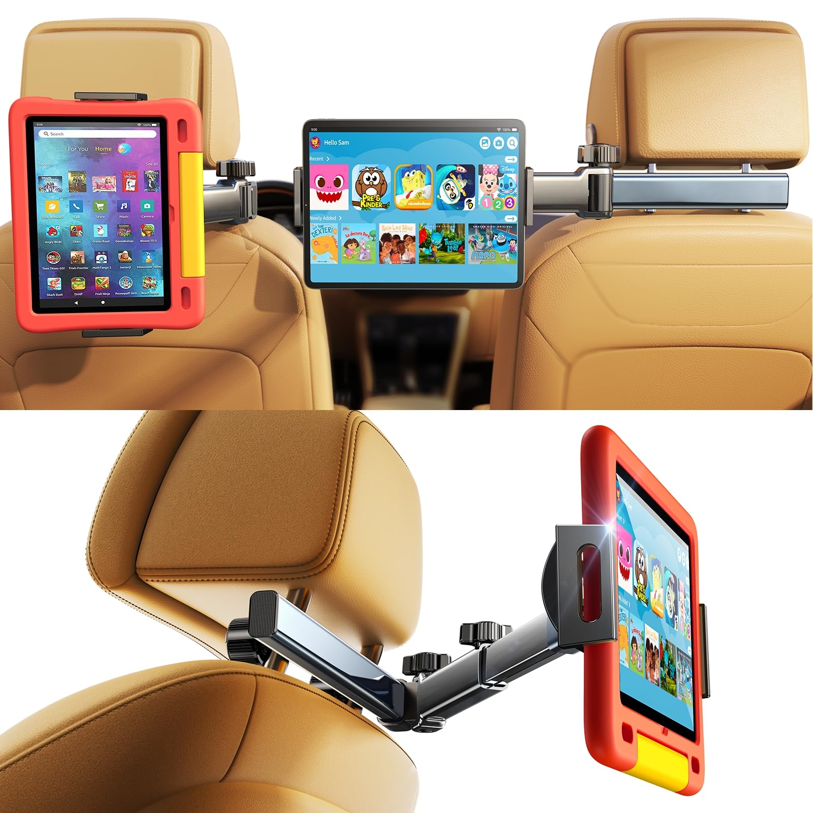 LISEN iPad Tablet Halterung Auto Mitte 🚗📱 Stabil und Sicher für Long Road Trips Angebot bei HelloDeals