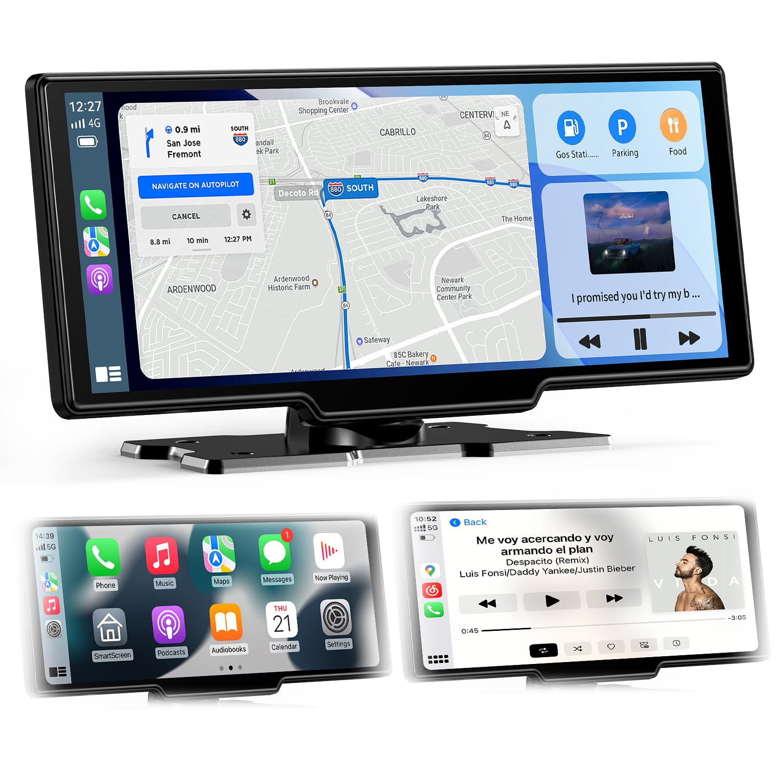 🚗📱 2025 Neuestes 10,26 Zoll Carplay Display & Android Auto Display: Buddy Display mit GPS Navigation 4K Dashcam Rückfahrkamera Bluetooth 5.2 Siri Sprachsteuerung IPS Touchscreen Mirror Link AUX FM 64G TF 10.26 Zoll Angebot bei HelloDeals