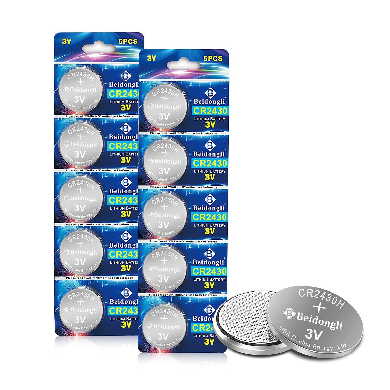 🔋 CR2430 3V Lithium Knopfzellen Batterien 10 Stück - 5 Jahre Garantie 🛡️ Angebot bei HelloDeals