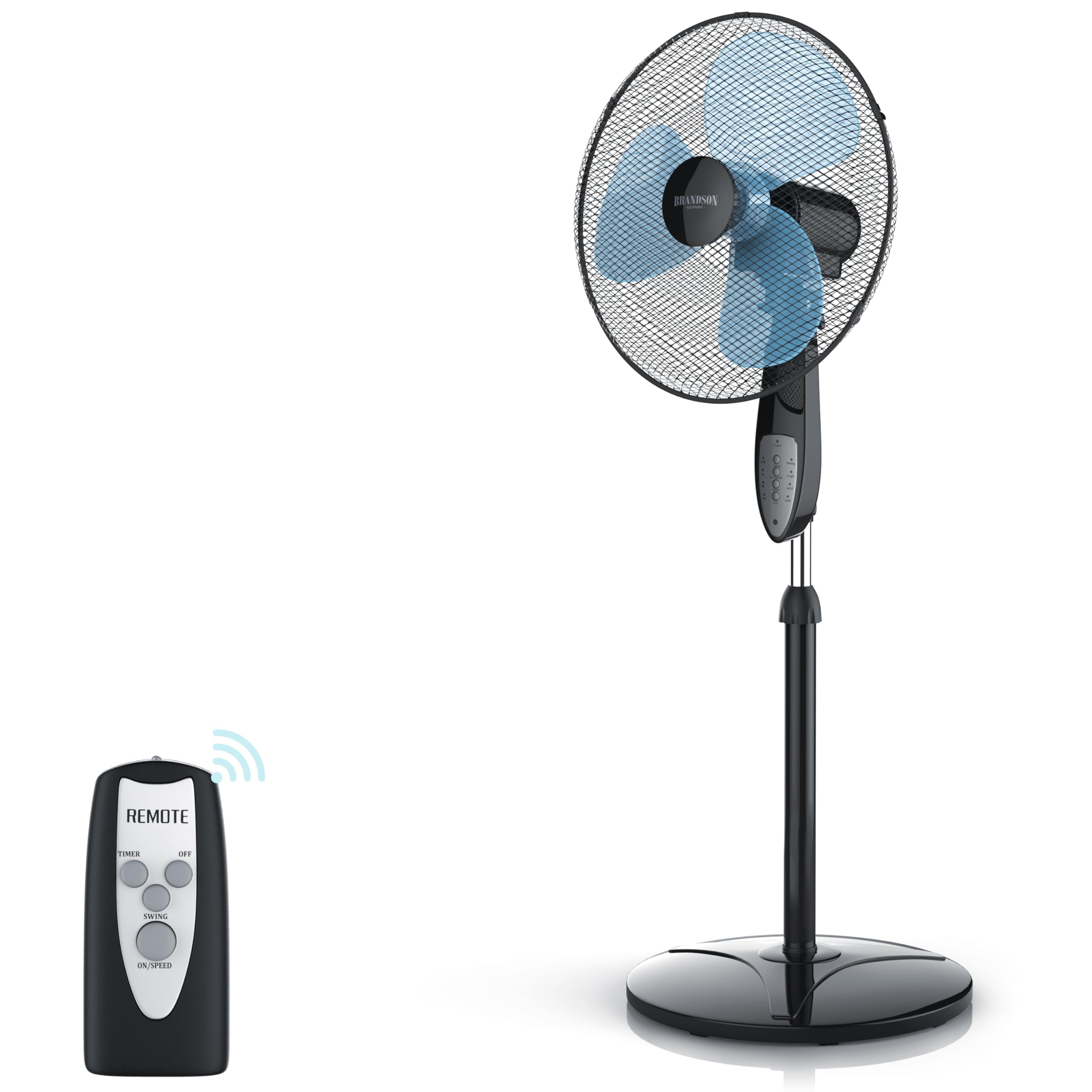 Brandson - Standventilator mit Fernbedienung Standlüfter 🌬️🔥 Angebot bei HelloDeals