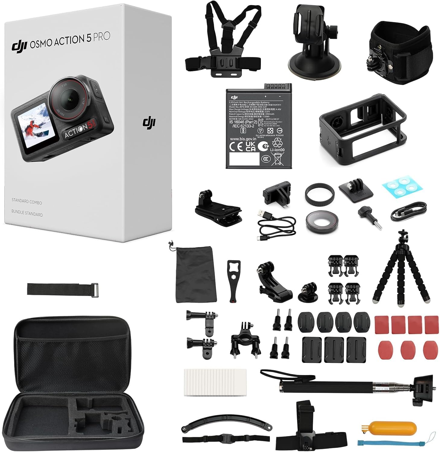 📸🌟 DJI Osmo Action 5 Pro Standard Combo + 58 Zubehör 🌟📸 Angebot bei HelloDeals