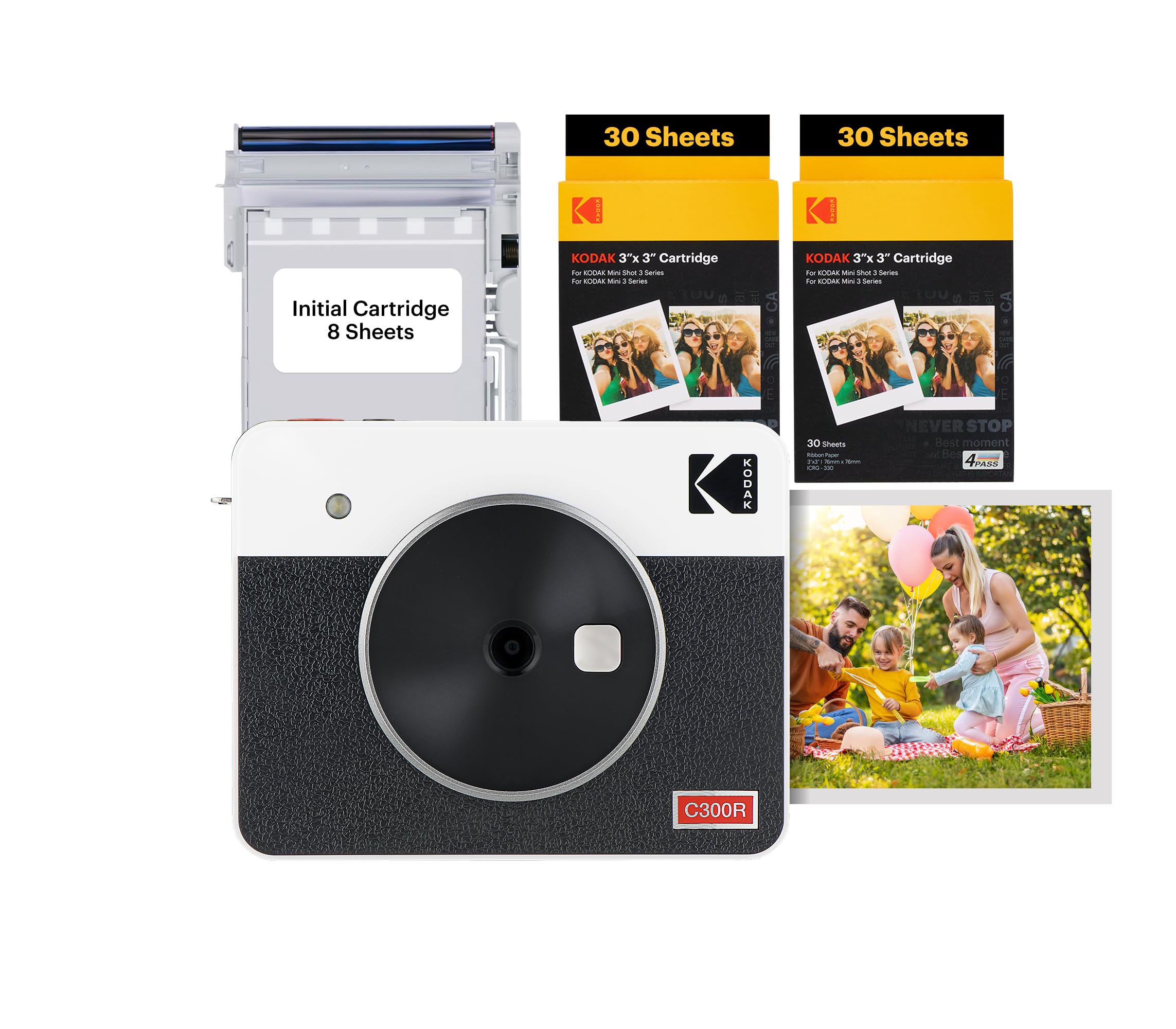 Angebot: Kodak Mini Shot 3 Retro 4PASS 2-in-1-Sofortbildkamera 📸🖨️ Angebot bei HelloDeals