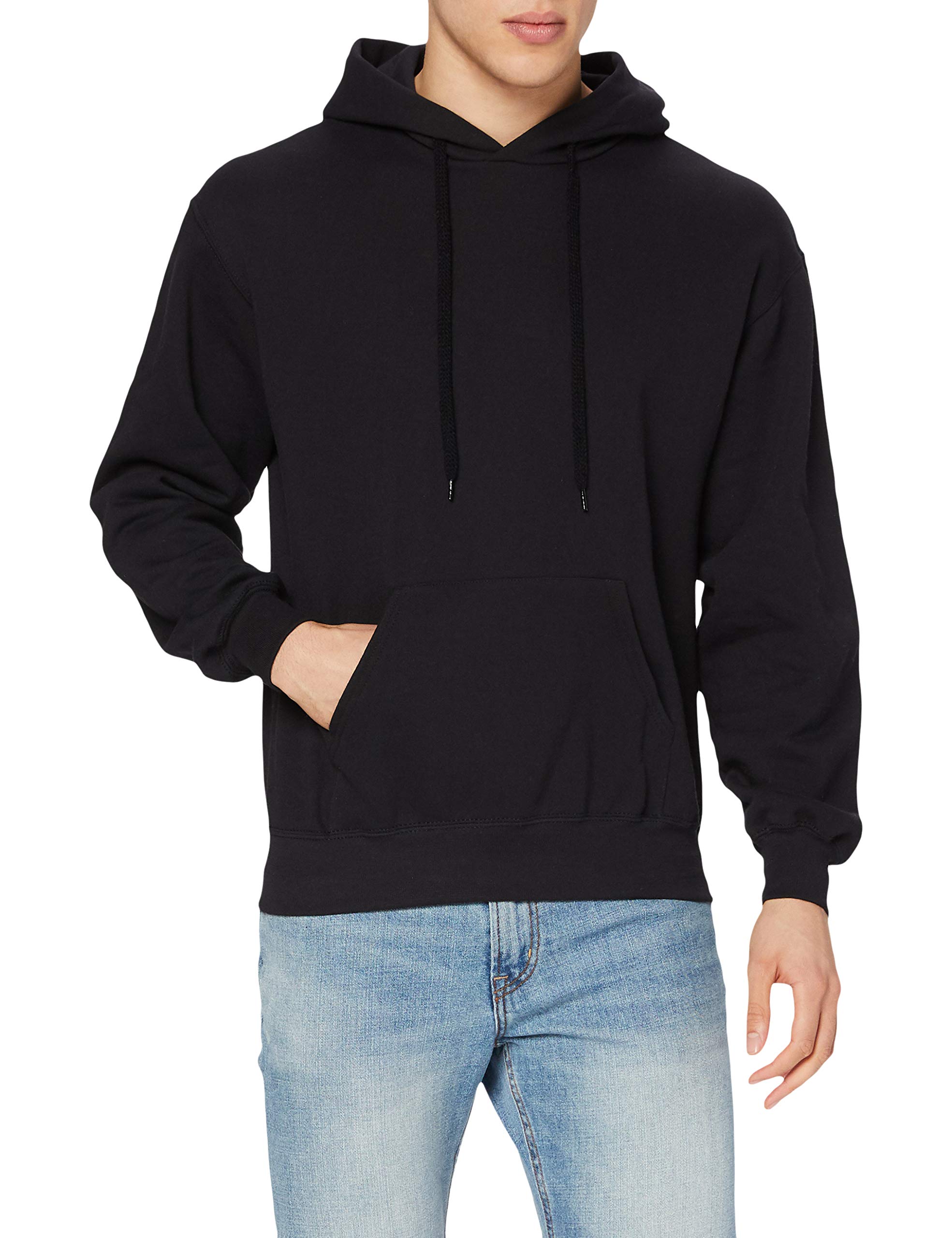 🍎👕 Angebot: Fruit of the Loom Herren Zip Hooded Sweatshirt XXL Schwarz! 🛒 Angebot bei HelloDeals
