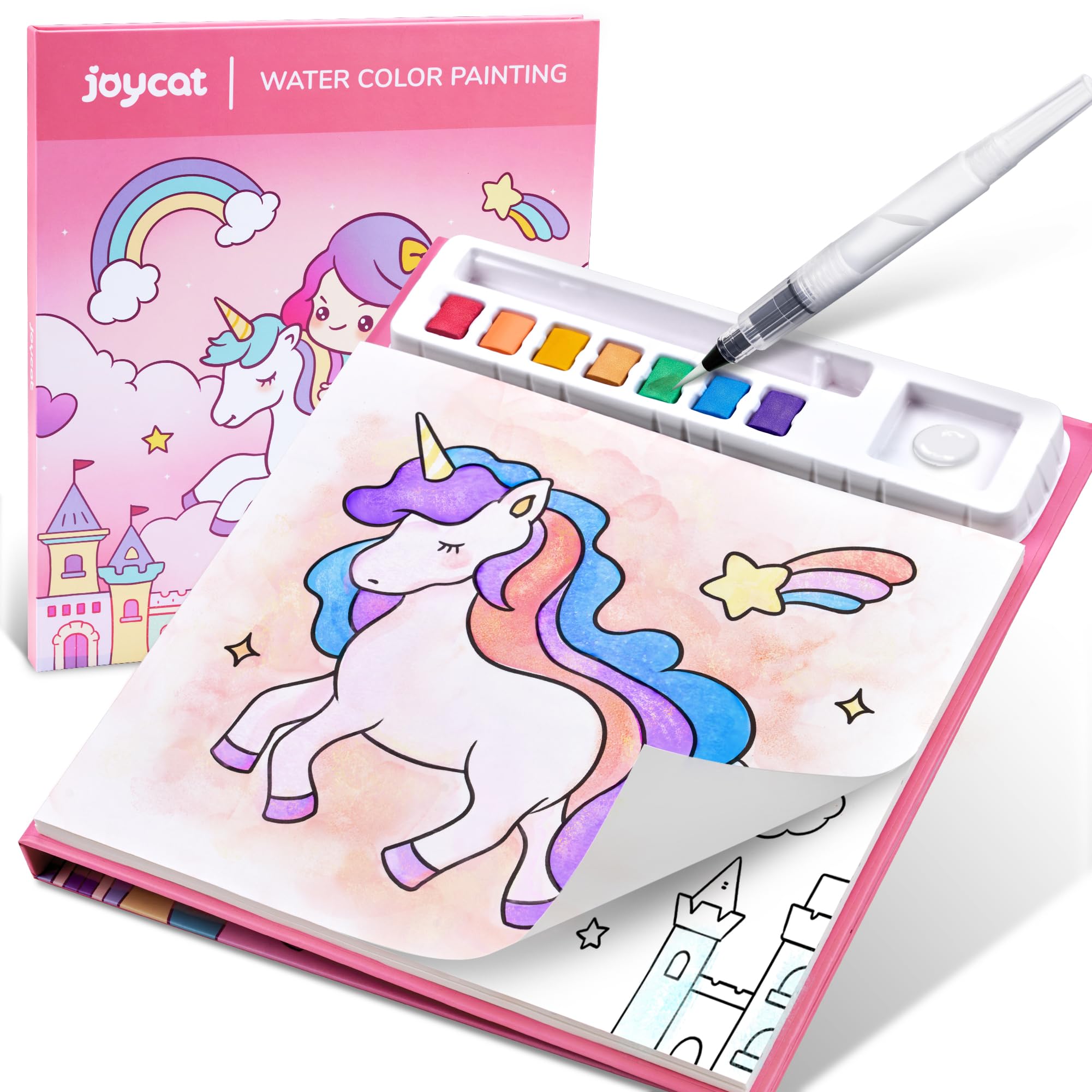 JoyCat Malbuch mit Wasserfarben für Kleinkinder ab 3-8 Jahren 🎨🌈 Angebot bei HelloDeals