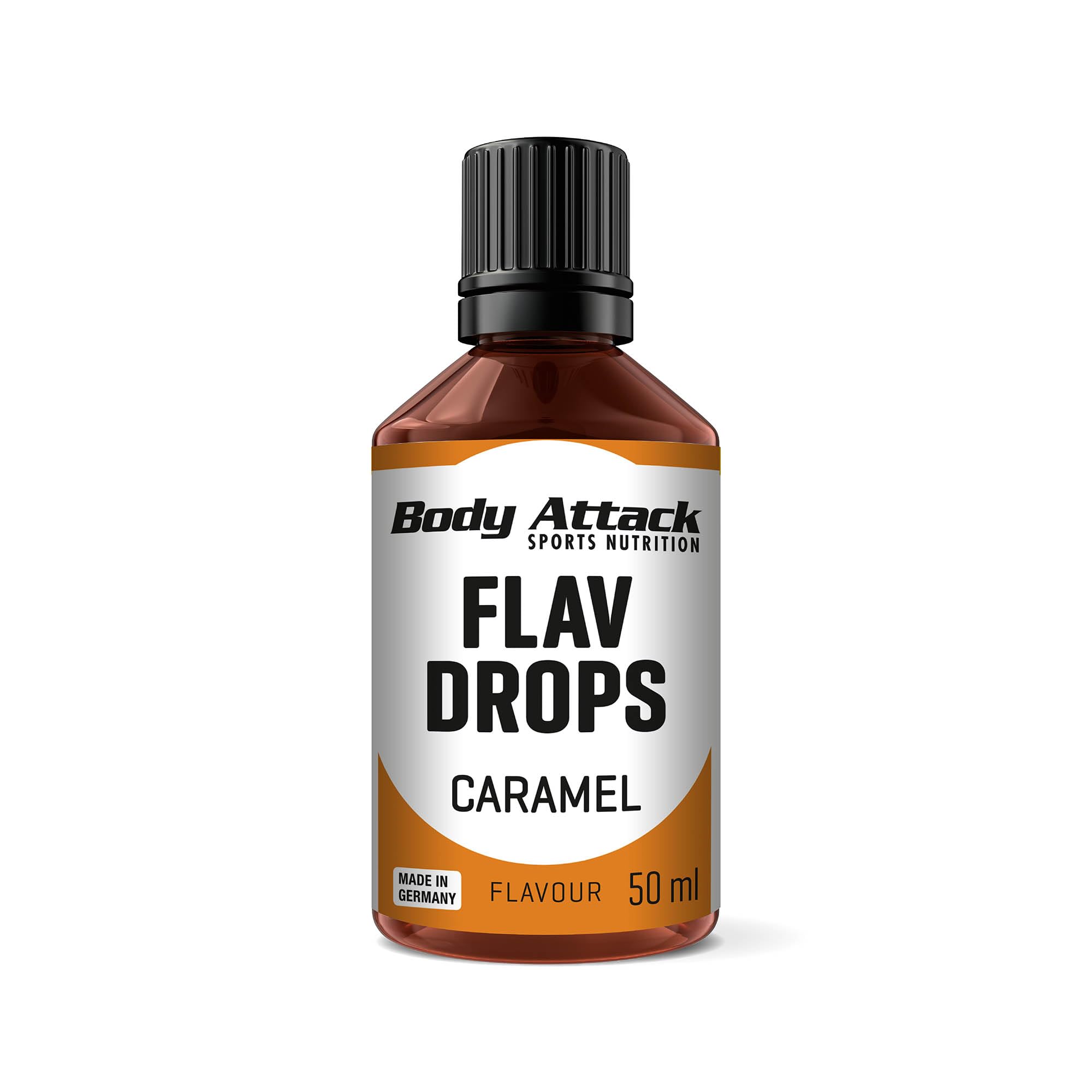Body Attack Flav Drops - Karamell, 50 ml 🍬🌱 Angebot bei HelloDeals