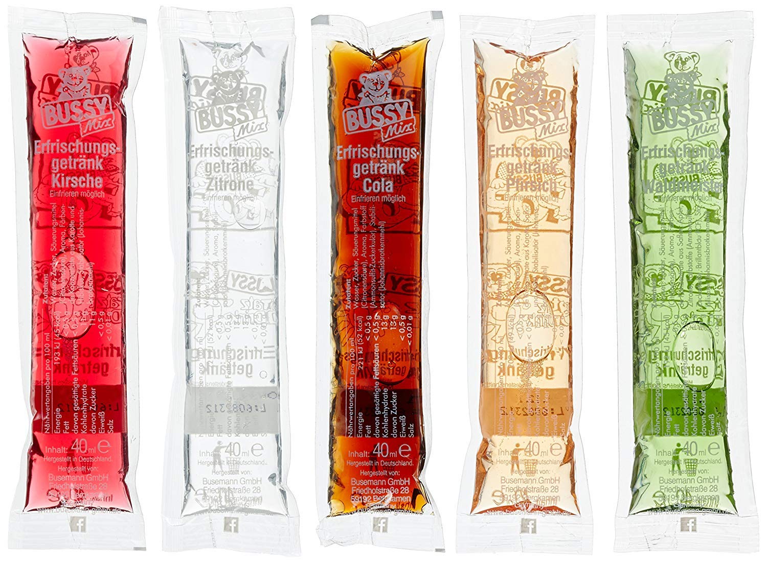 🍦 Bussy Mix Wassereis Schleck Drinks 50 Stück 🍹 Sommer Eis Angebot! Angebot bei HelloDeals