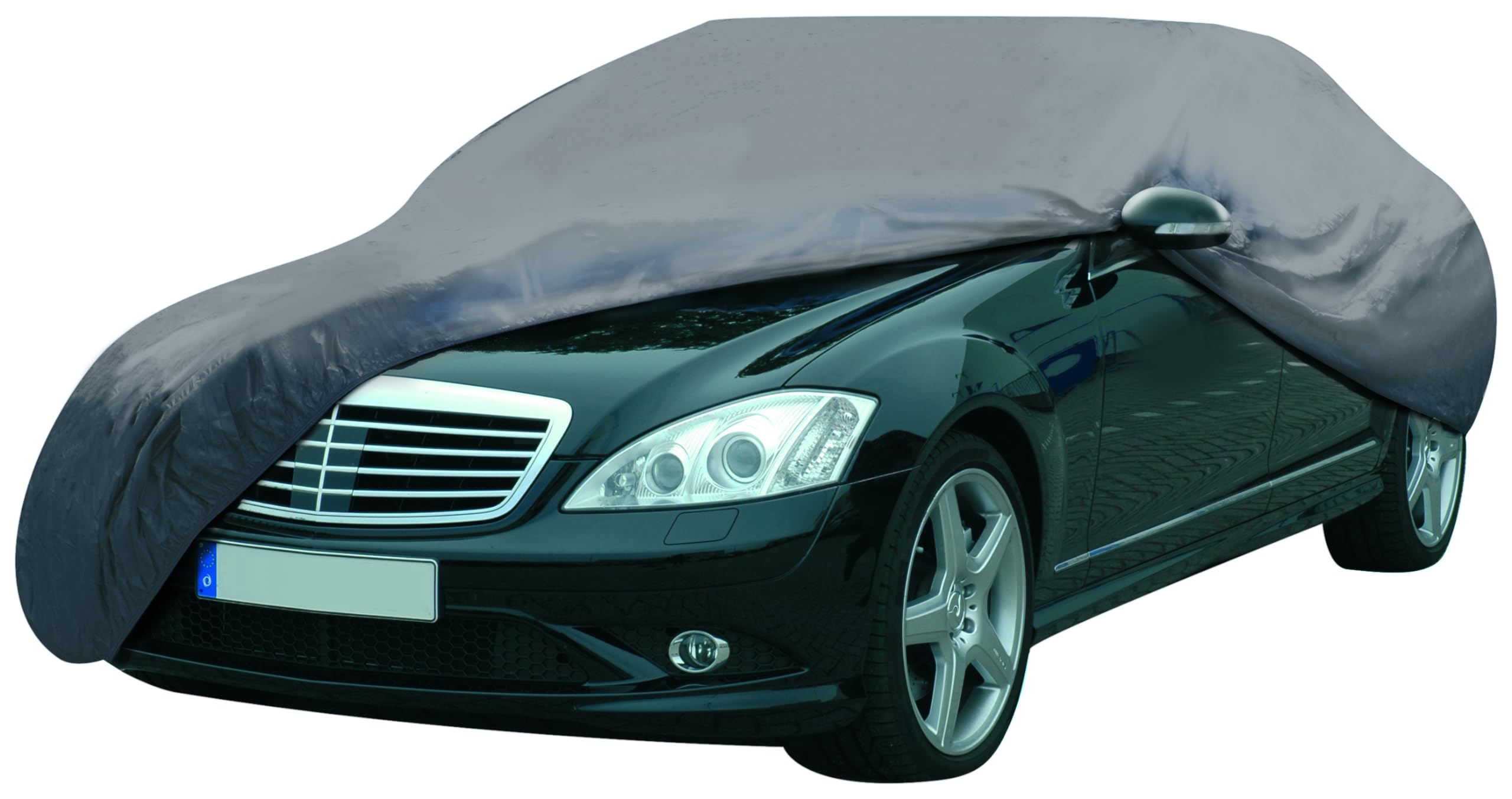 🚗🌧️ Dunlop Autoabdeckung - Universal - 534 x 178 x 120 cm - Schwarz blau Angebot bei HelloDeals