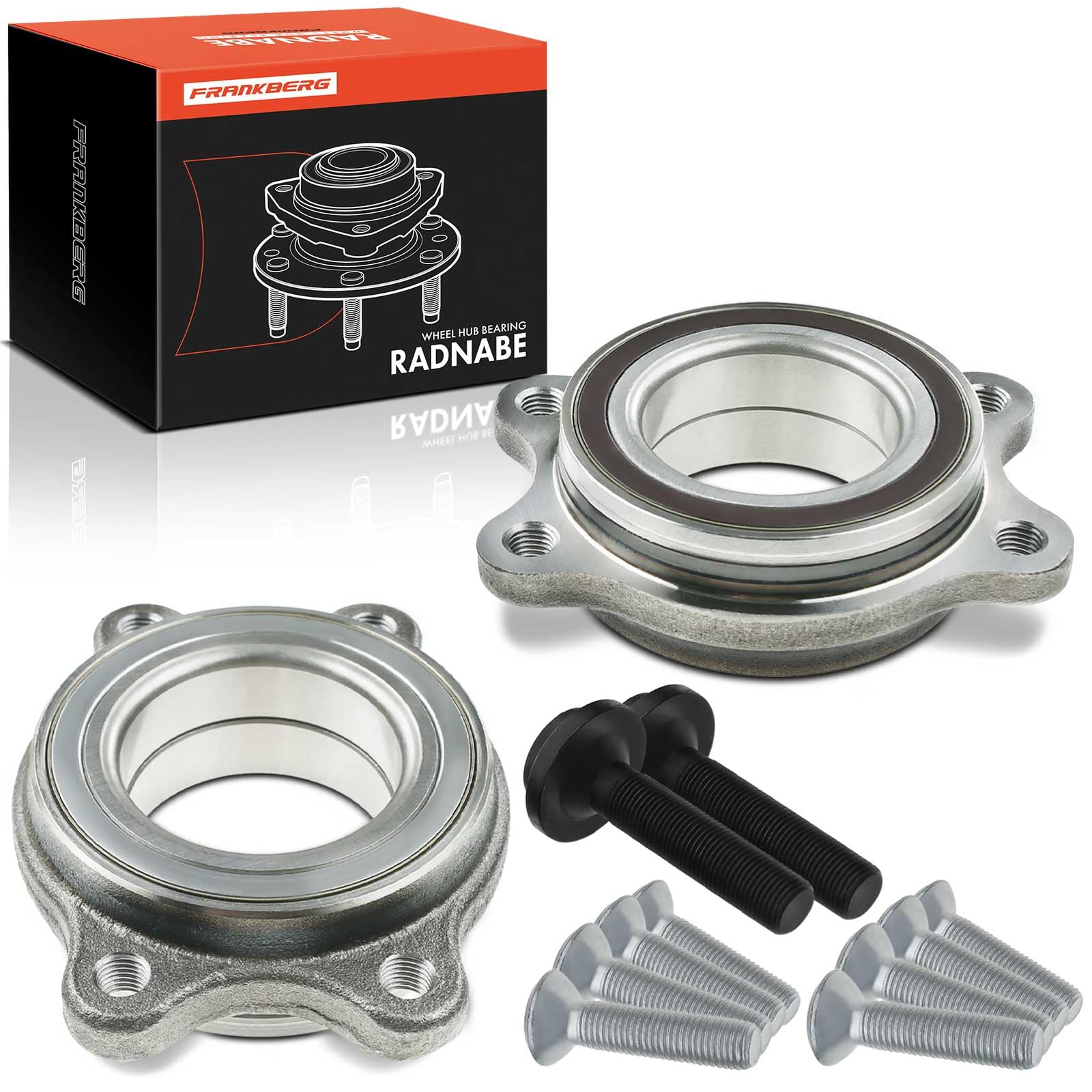 🔧 Frankberg 2x Radnabe Radlagersatz Vorne Hinten unterstützt die ABS-Funktion Kompatibel mit A4 8K2 B8 A4 Allroad 8KH B8 A4 Avant 8K5 B8 A6 Avant 4G5 C7 4GD Replace# 4H0498625 Angebot bei HelloDeals