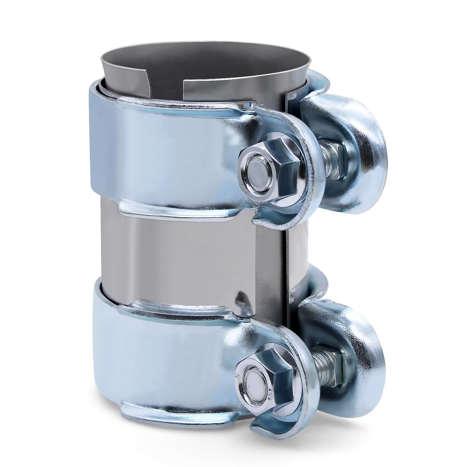 🔧 PWGHWG Auspuffschelle 55mm Doppelschelle Auspuff Schelle Rohrverbinder Edelstahl 🛠️ Angebot bei HelloDeals