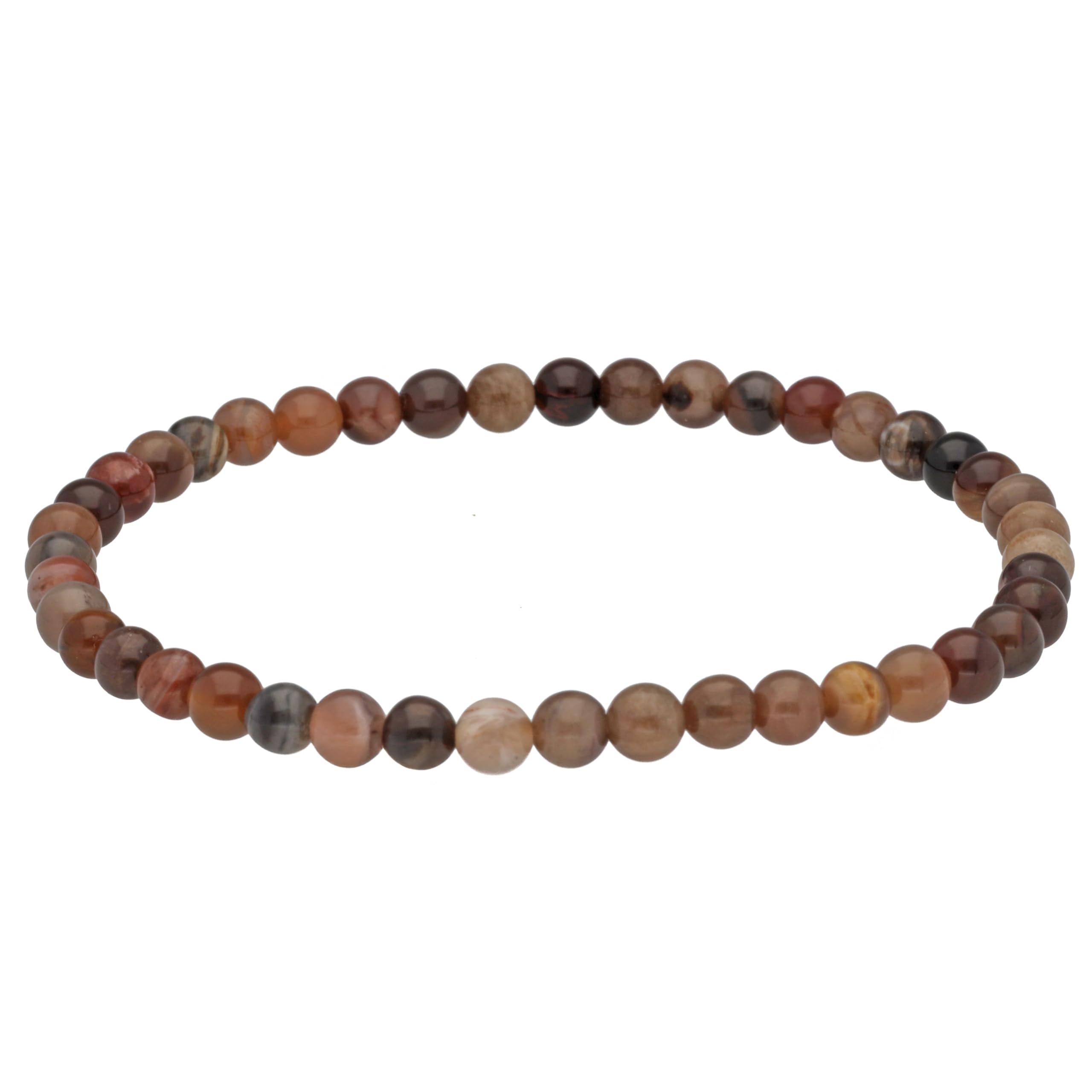 Lebensquelle Plus Mini Kugelarmband | 4-5mm | Hochwertiges Edelsteinarmband Versteinertes Holz ❤️🌟 Angebot bei HelloDeals