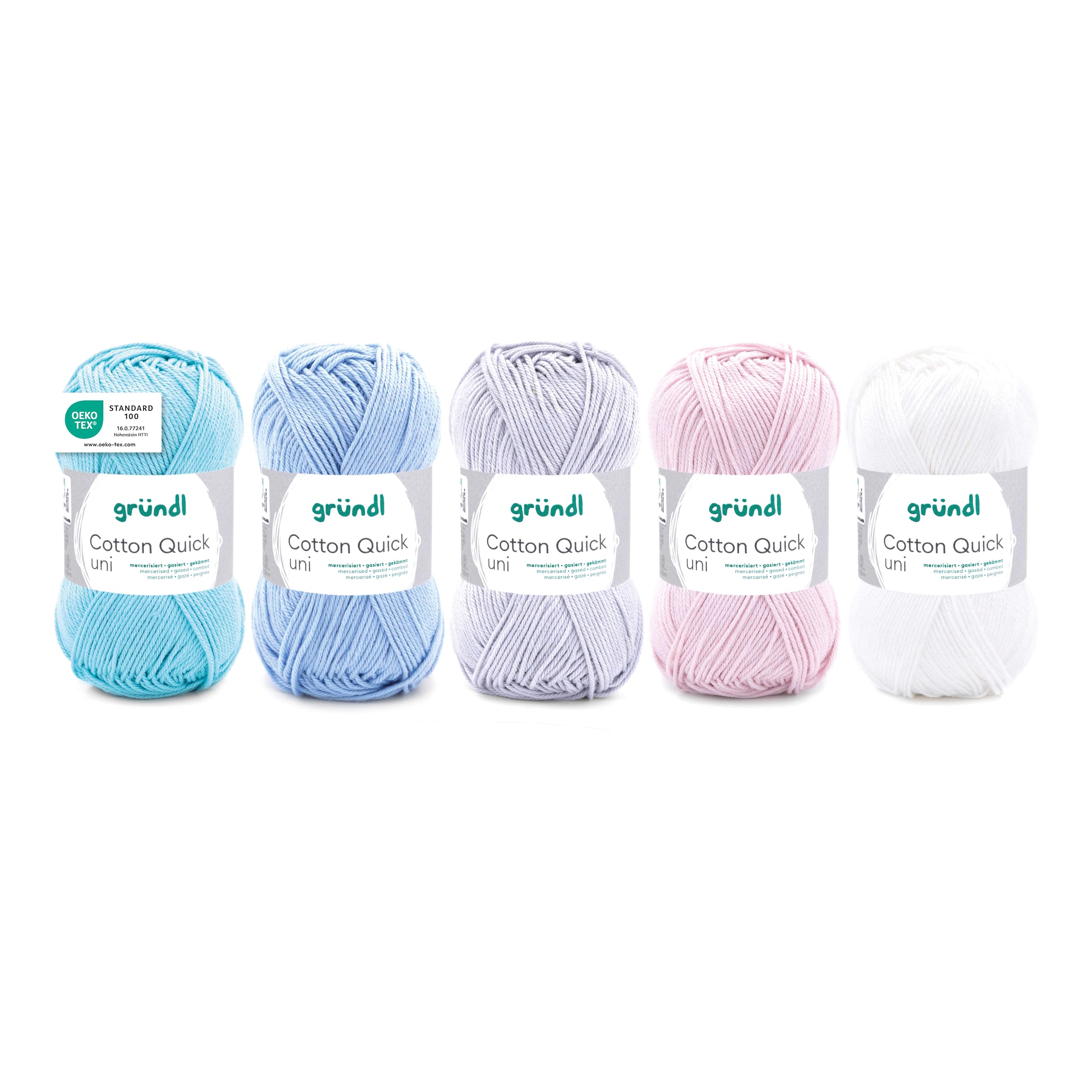 Gründl Wolle Cotton Quick Uni - Dünne Häkel- und Strickwolle 🧶🌈 Angebot bei HelloDeals