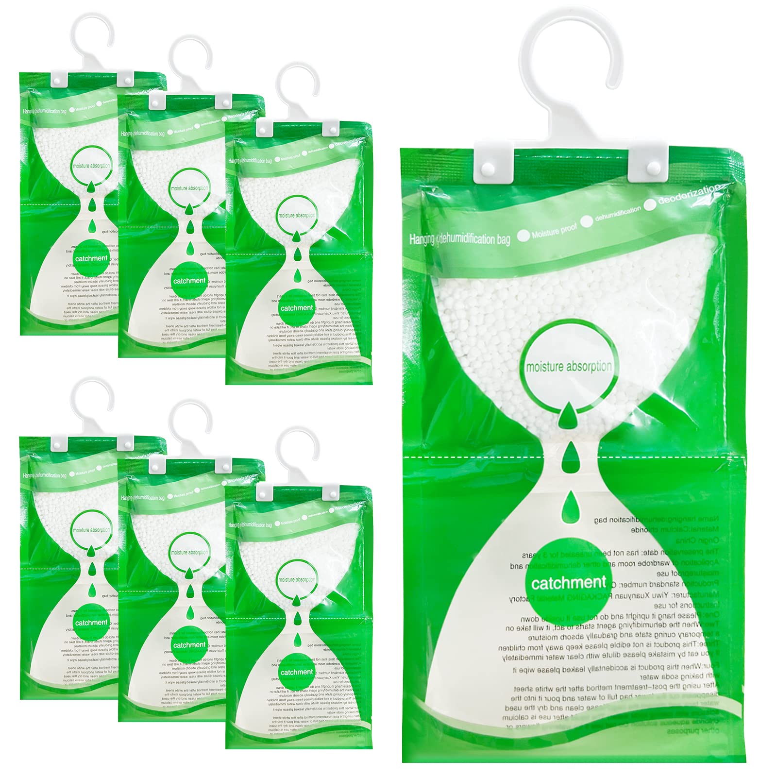 🌿🌧️ Kleiderschrank Feuchtigkeitsabsorber 7 Pack Hanging Luftentfeuchter 🌧️🌿 Angebot bei HelloDeals