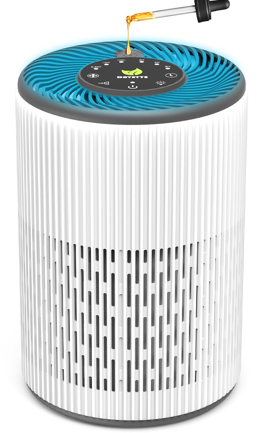DAYETTE Portable Luftreiniger Allergiker mit Aroma, Nachtlicht, Timer, Ruhemodus (20 dB) 🌬️🌙🕰️ Angebot bei HelloDeals