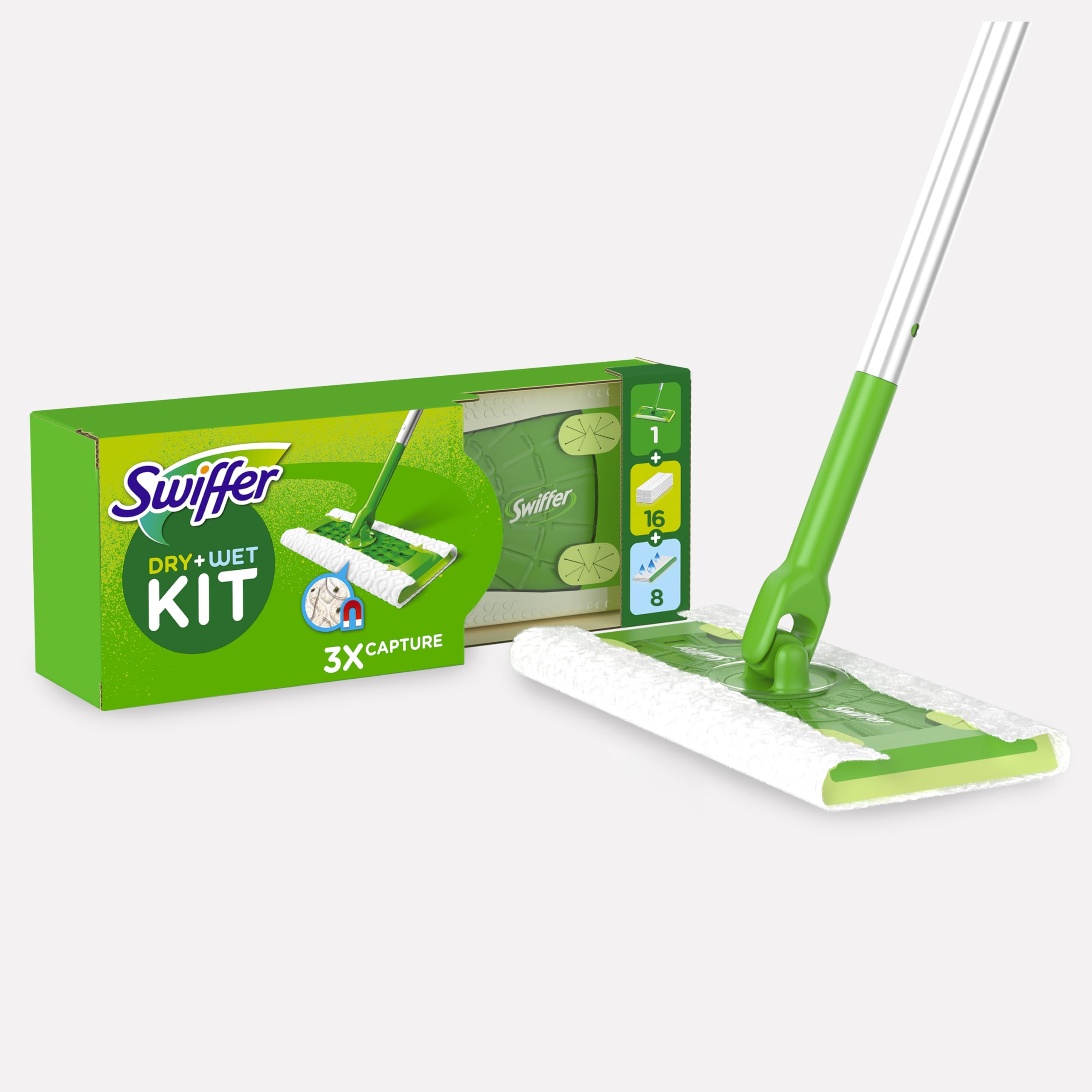 🌟 Swiffer Bodenwischer Dry & Wet Starter-Set - Reinigung von Hartholz und Böden 🧹 Angebot bei HelloDeals