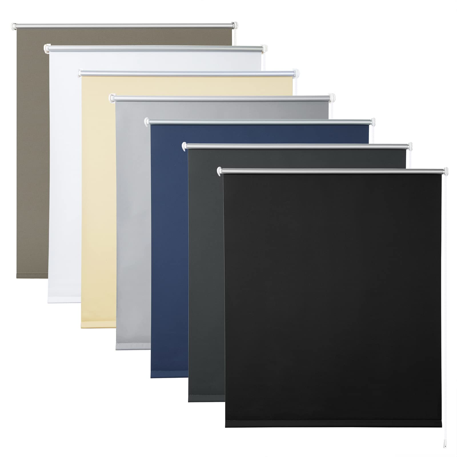 🌙🪟 WOLTU Verdunklungsrollo ohne Bohren Schwarz 90x210cm (BxH) 🪟🌙 Angebot bei HelloDeals