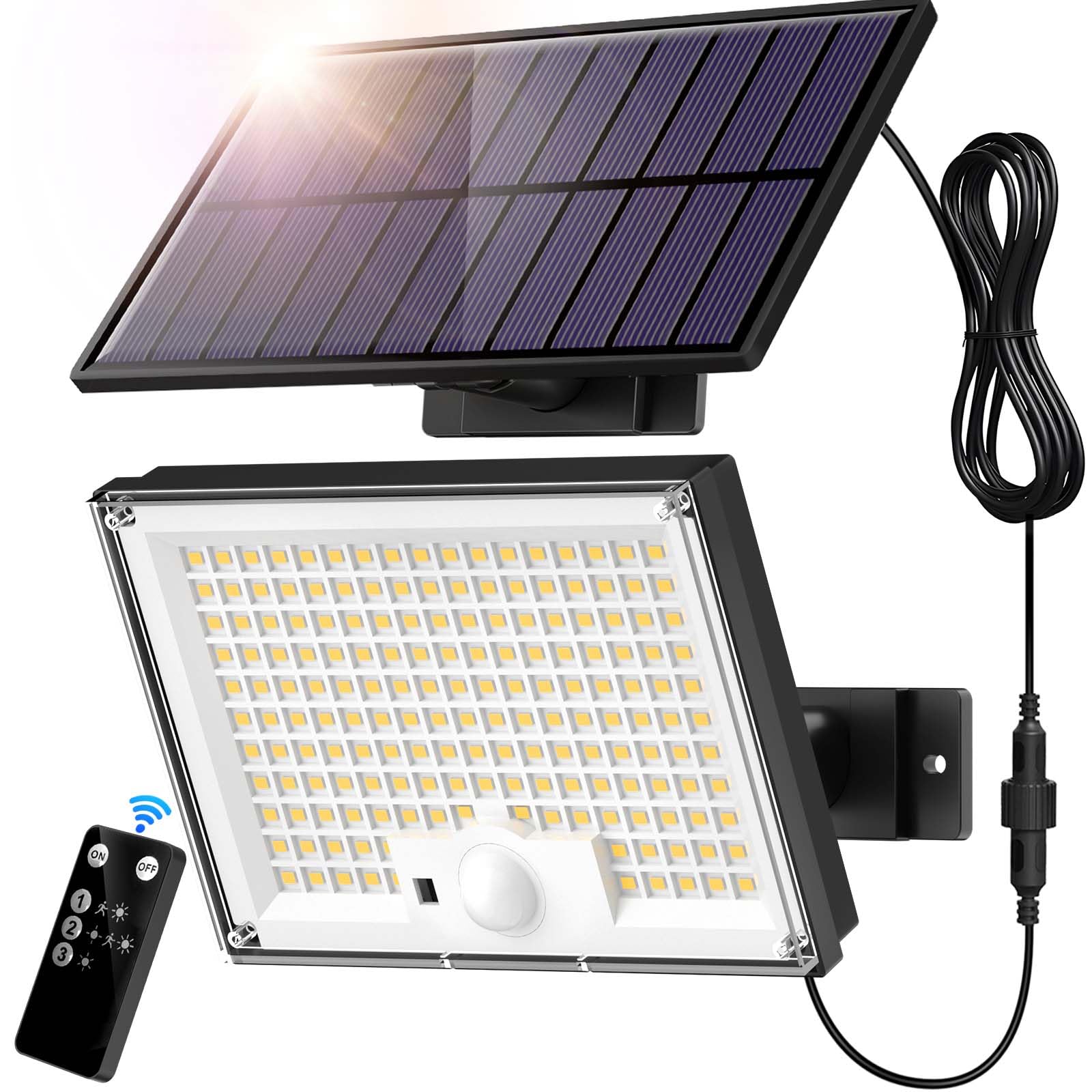 SIGRILL Solarlampen mit Bewegungsmelder 172LED - Deal des Tages! 🌞 Angebot bei HelloDeals