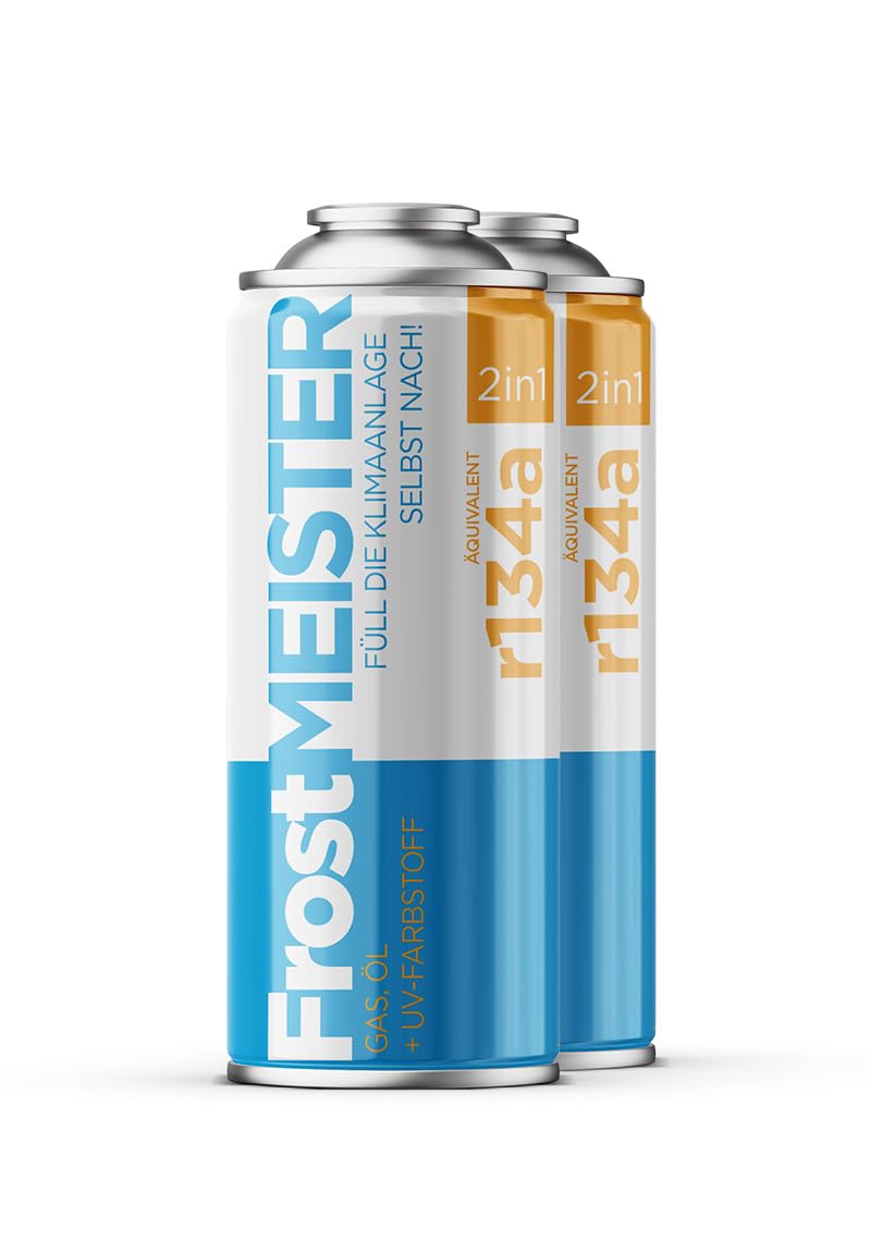 🚗 FrostMEISTER 2in1 Auto Klimaanlagen-Befüllset 400 ml: Schnelles und einfaches Befüllen mit R134a-Ersatz Angebot bei HelloDeals