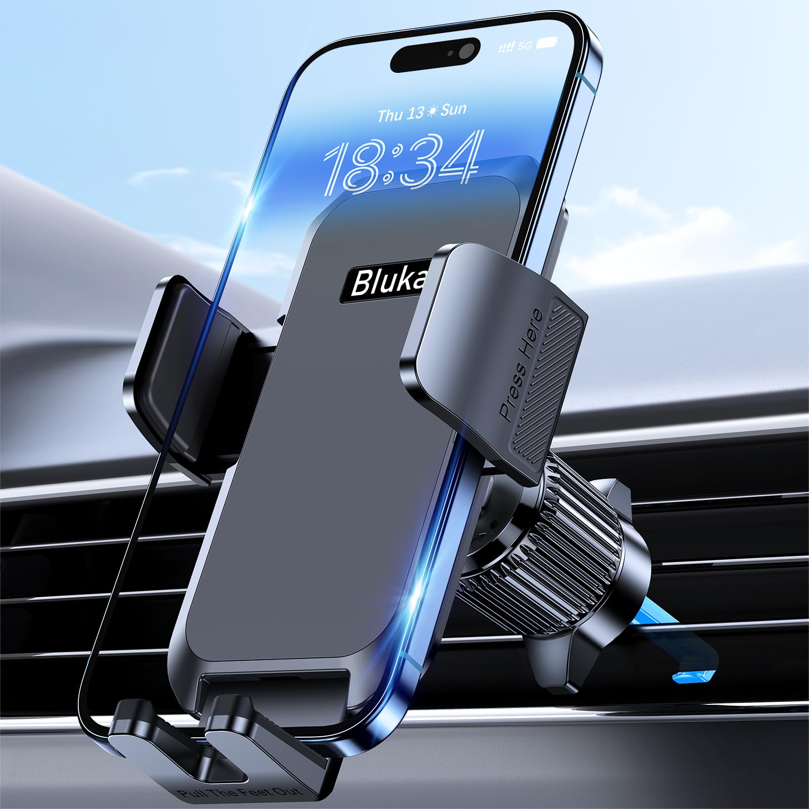 📱 Blukar Handyhalterung Auto - Upgraded Stabilere Version & Einhandbedienung! 🚗 Angebot bei HelloDeals