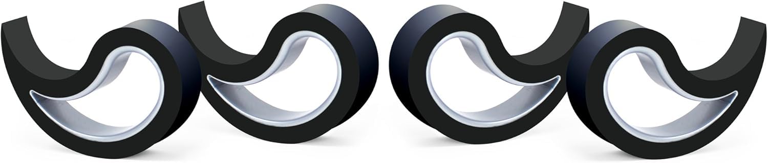 🛑🚪 Stoppy, Stoppi, Fensterstopper, Türstopper, Türkeil, Türhaken, Fensterklammer, 4er Set (erhältlich in 14 Farben) (schwarz) - Angebot Angebot bei HelloDeals