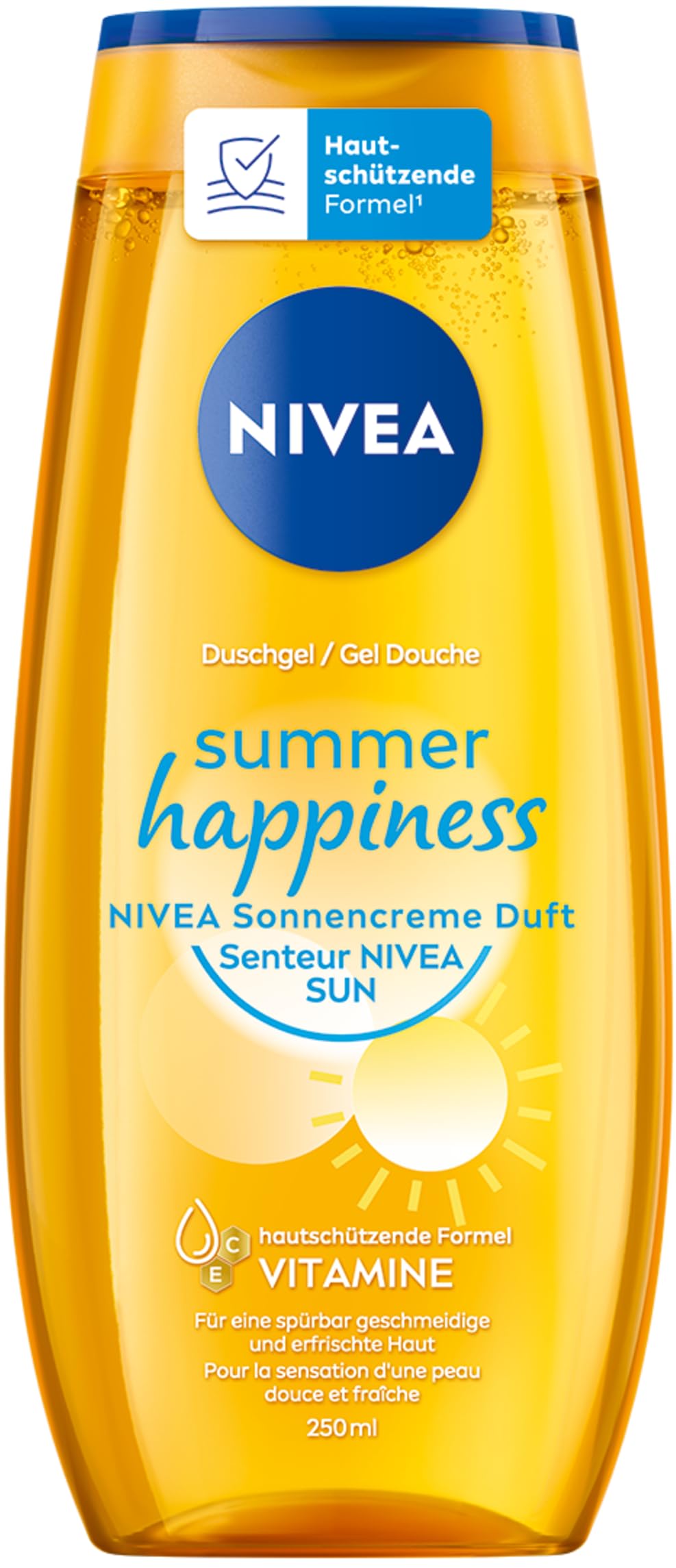 🌞 NIVEA Summer Happiness Duschgel 🚿 Erfrischende Hautpflege mit Vitamin C & E (250 ml) Angebot bei HelloDeals