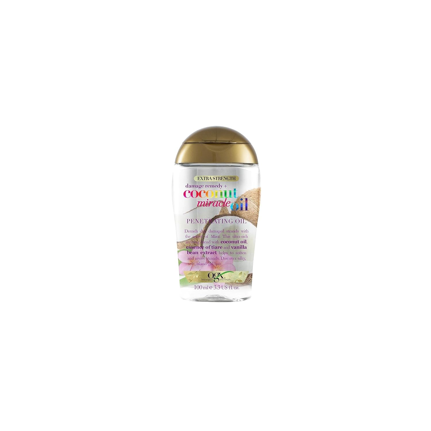 🥥🌺🌴 OGX Coconut Miracle Oil Extra Strength Penetrating Oil (100 ml) - Spezielle Haarpflege Angebot bei HelloDeals