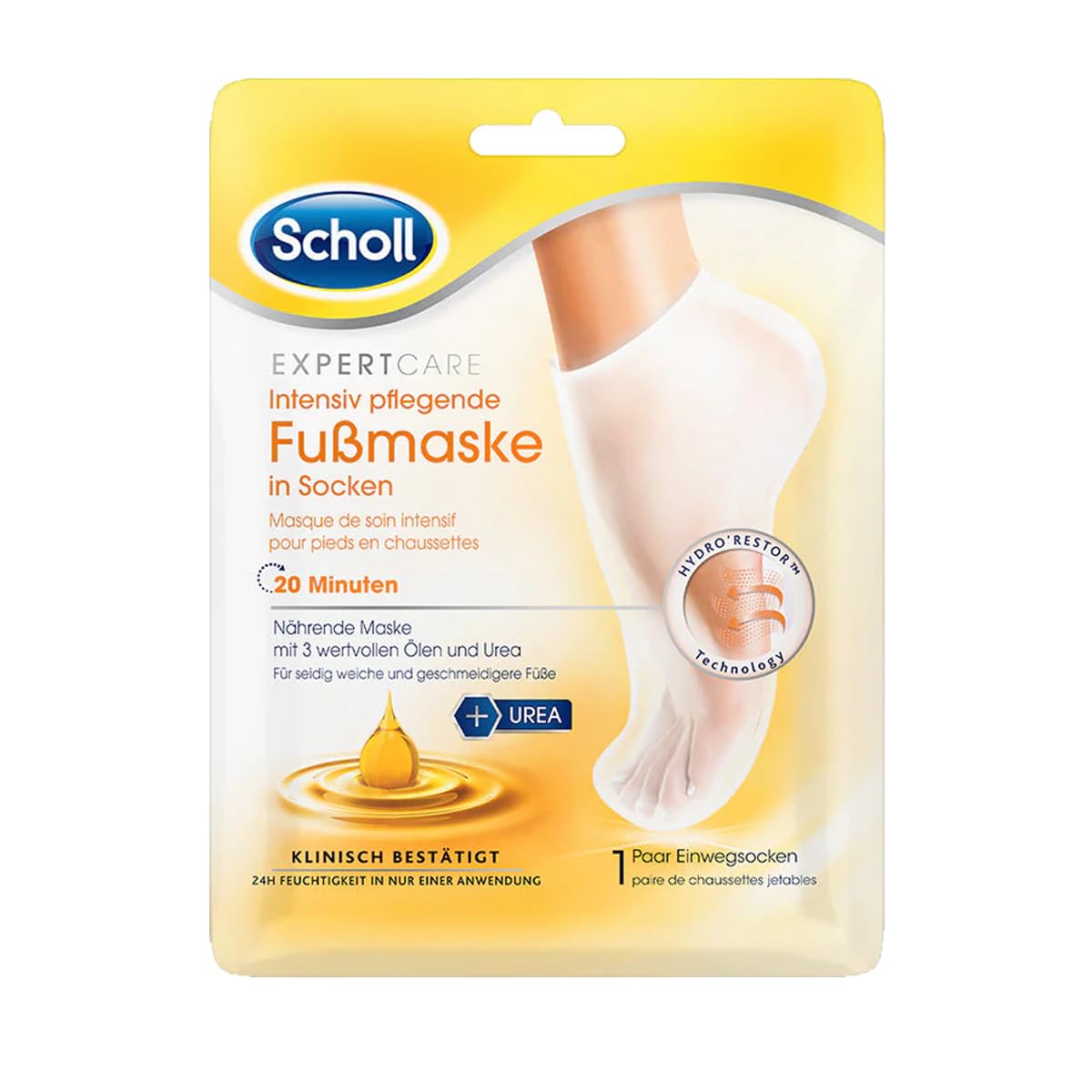 👣 Scholl Expertcare Intensiv Pflegende Fußmaske mit 3 Wertvollen Ölen 🌿🧦 Angebot bei HelloDeals