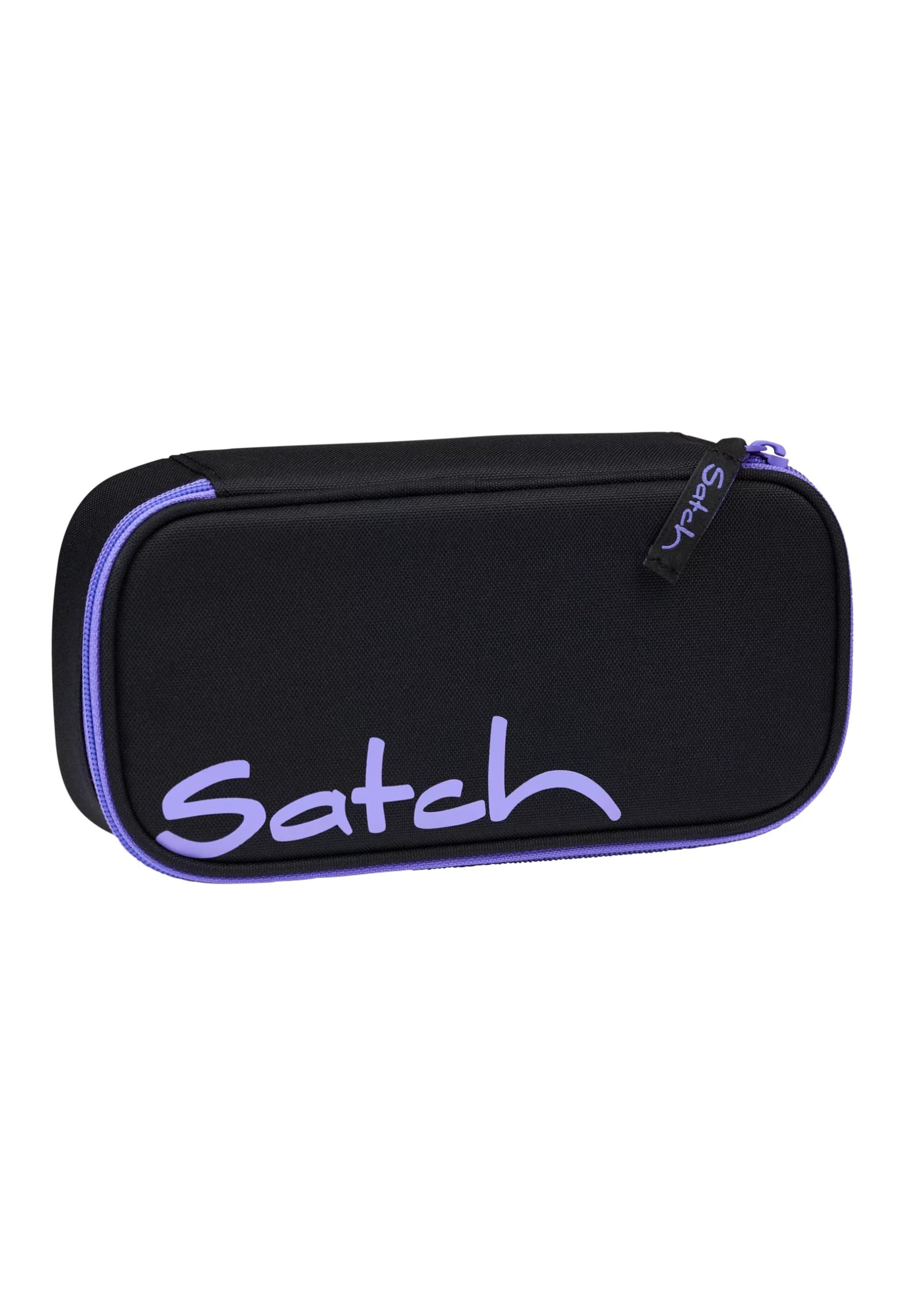 🎒 satch Schlamperbox Extra Groß - Purple Phantom Schwarz 🖊️📏 Angebot bei HelloDeals