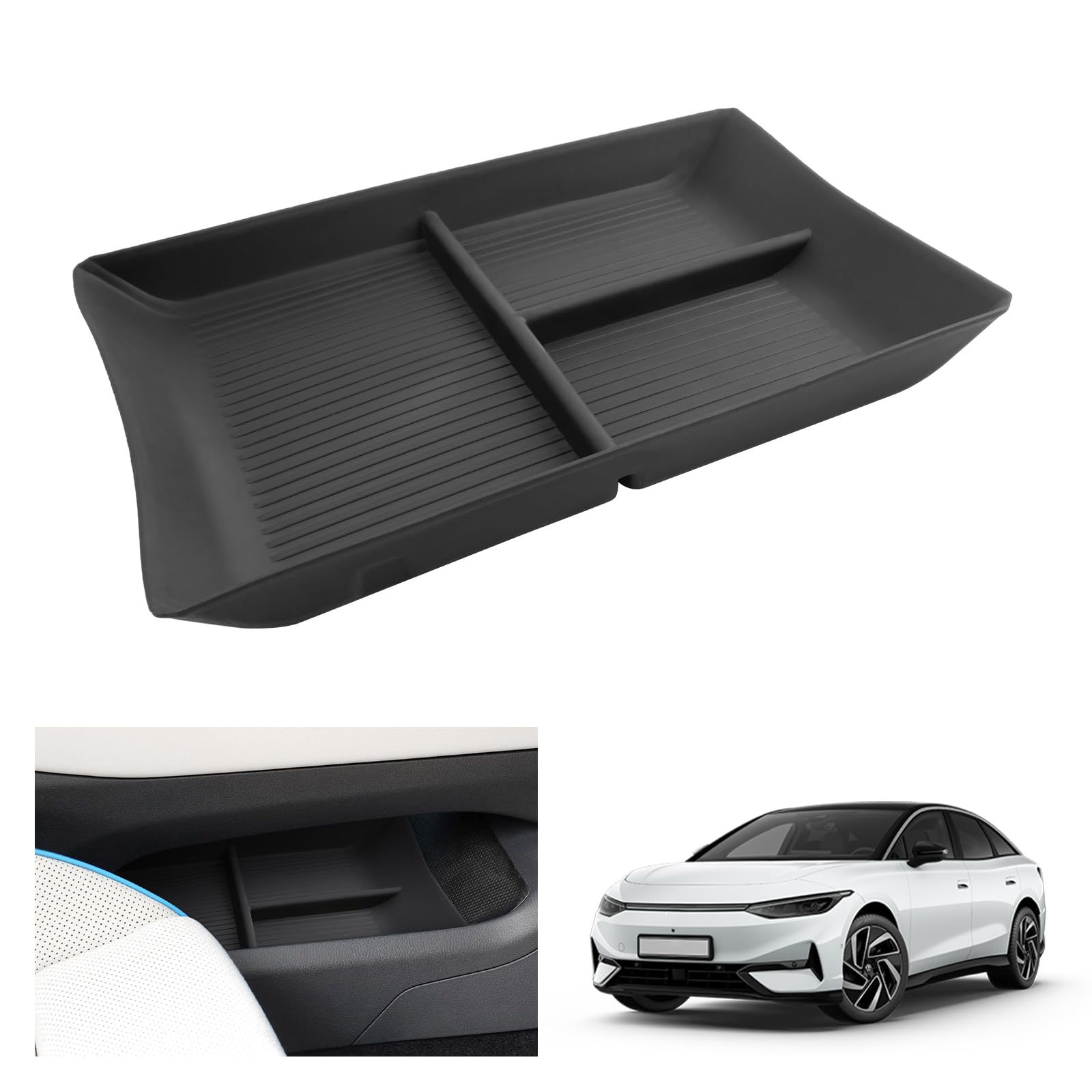 🚗 GAFAT Kompatibel mit Neu VW ID.7 2024 2025 Mittelkonsole Aufbewahrungsbox 🚗 Angebot bei HelloDeals