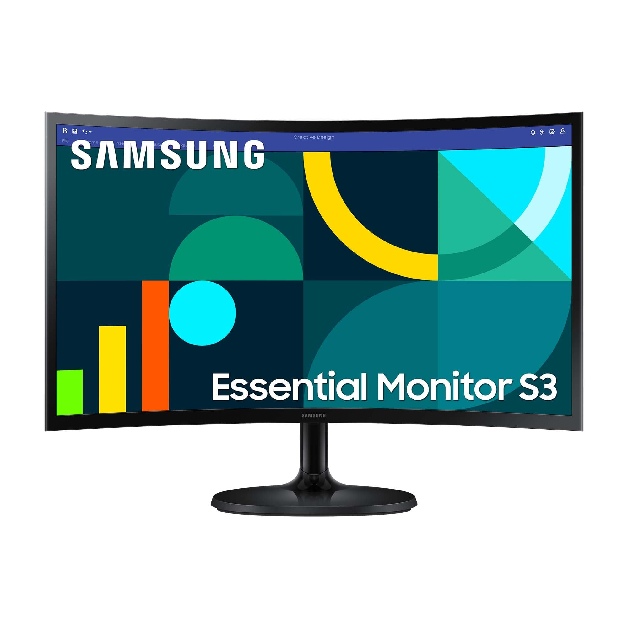 🖥️ Samsung S36GD Essential Curved Monitor 24 Zoll 🌈🎮 Angebot bei HelloDeals