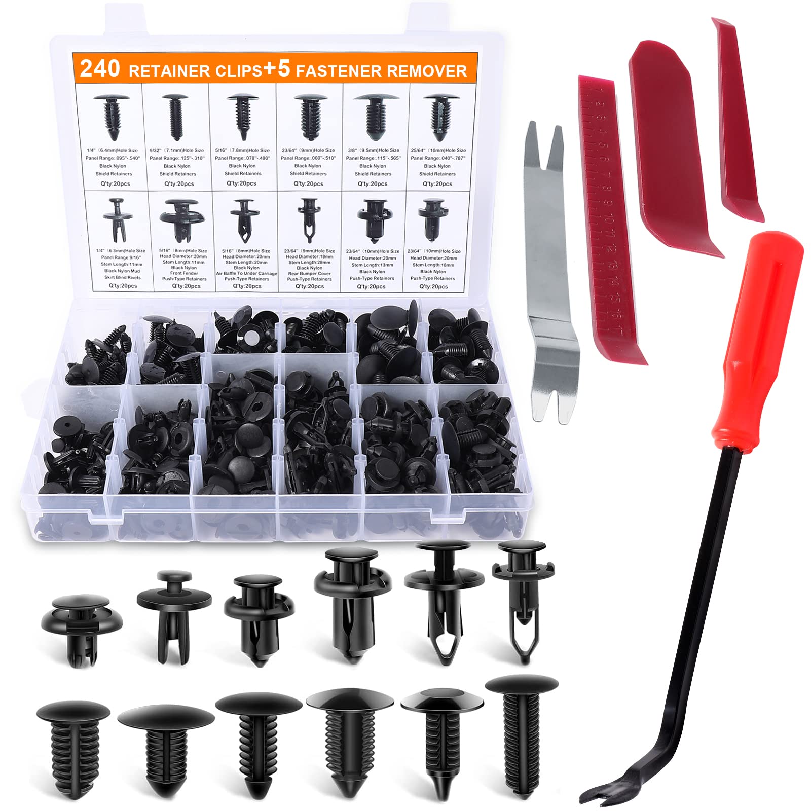 🚗 Auto Befestigung Clips 245 Stücke Universal Befestigungsclips 🛠️ Angebot bei HelloDeals