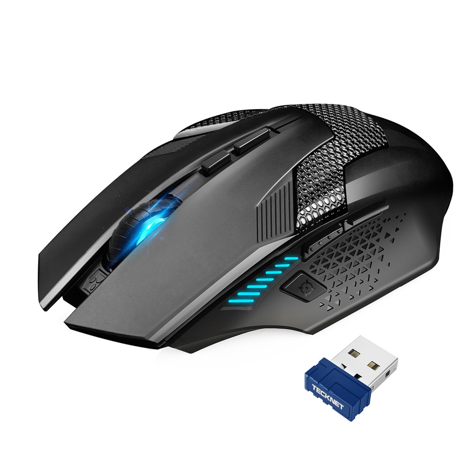 🎮 TECKNET Kabellose Gaming Maus | 2,4 GHz Wireless Gamer Maus 8 Tasten | 4800 DPI | 20 Millionen Klicks | Ergonomische Optische Maus Angebot bei HelloDeals