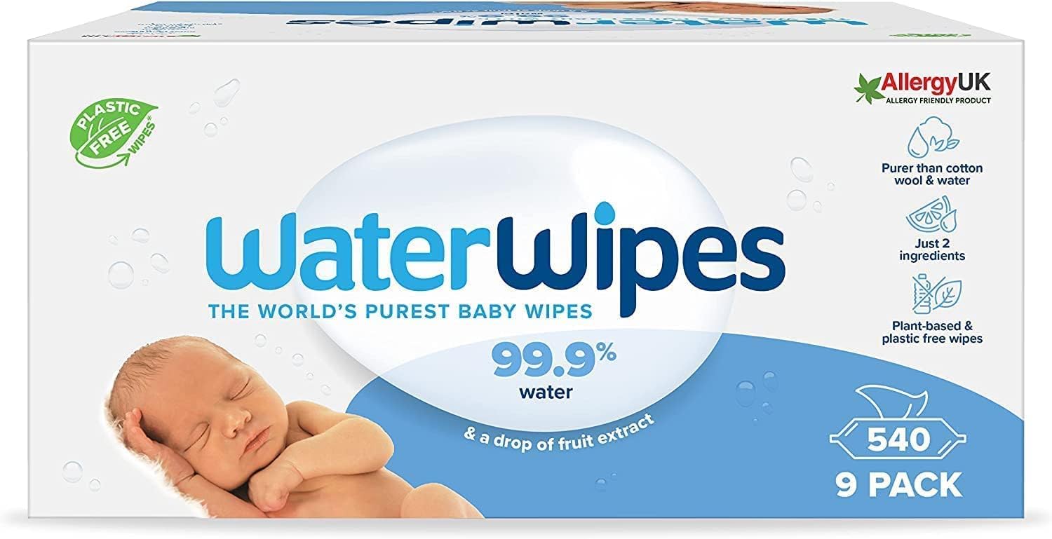 🌿👶 WaterWipes plastikfreie Baby-Reinigungstücher 540 Stück - Deal Angebot bei HelloDeals