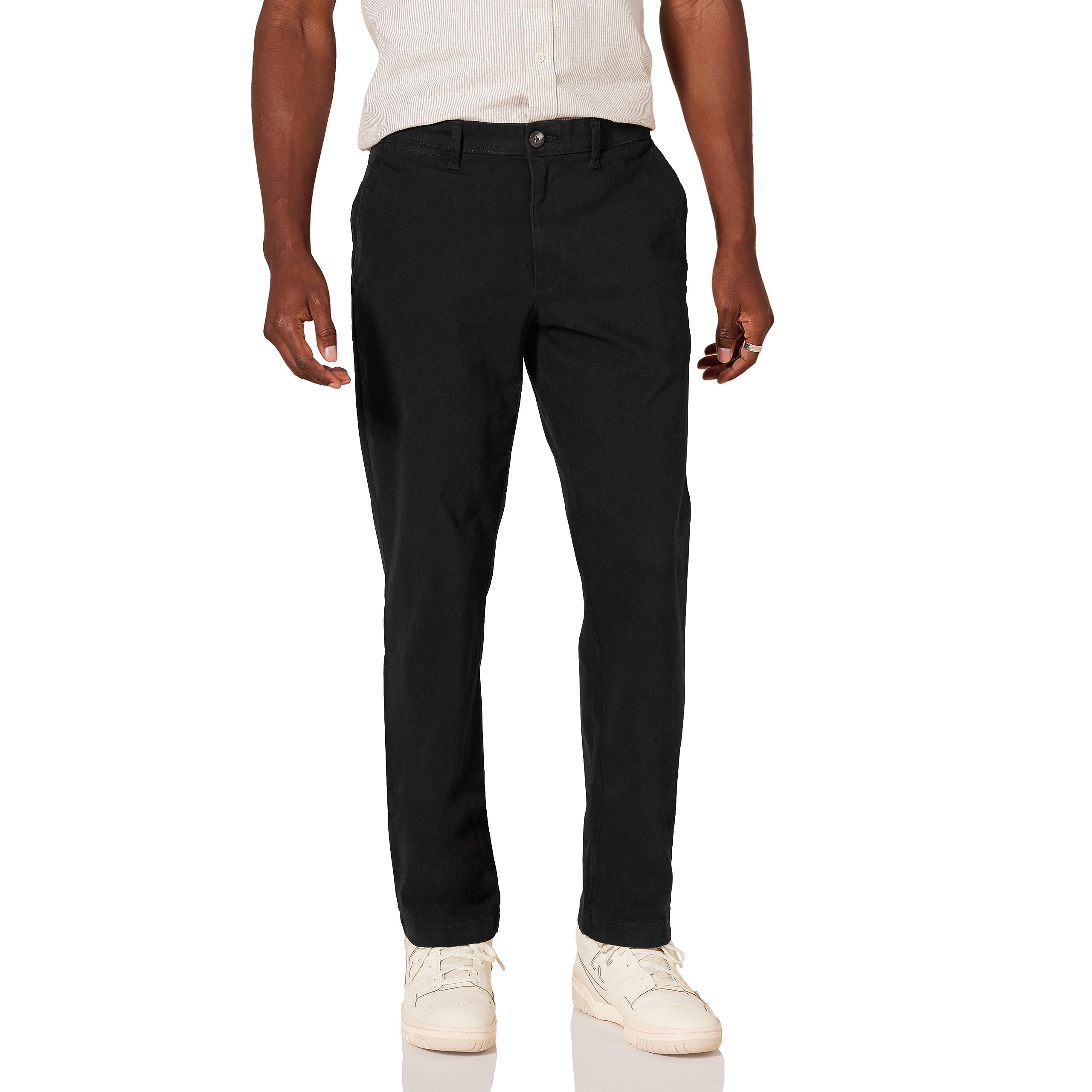 👖 Amazon Essentials Herren Slim Fit Chino-Hose in Schwarz 36W / 32L - Deal! Angebot bei HelloDeals