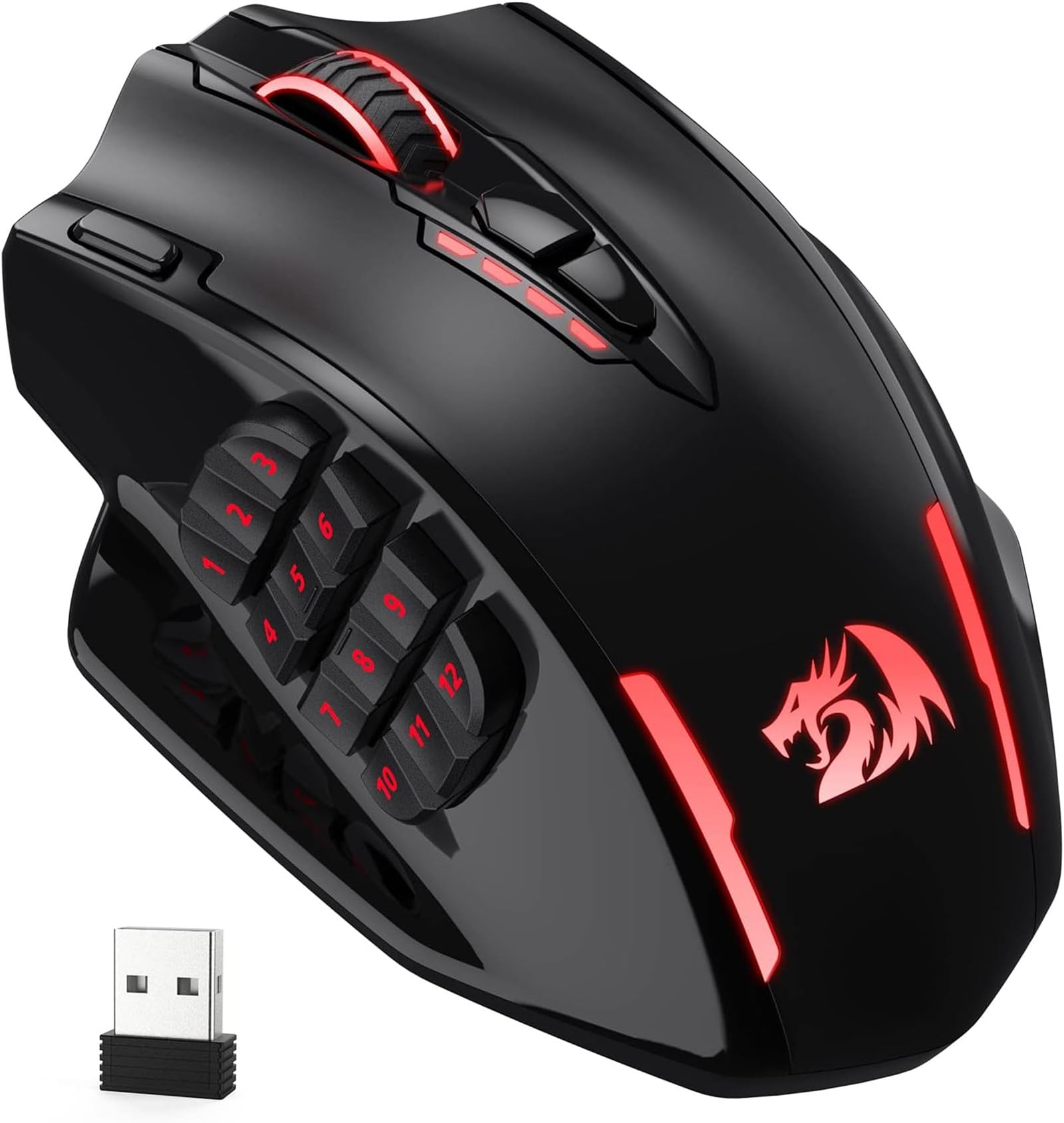 Redragon M913 Impact Elite Wireless Gaming Maus - 16000 DPI - Kabellos/Verkabelt 🎮🖱️ Angebot bei HelloDeals