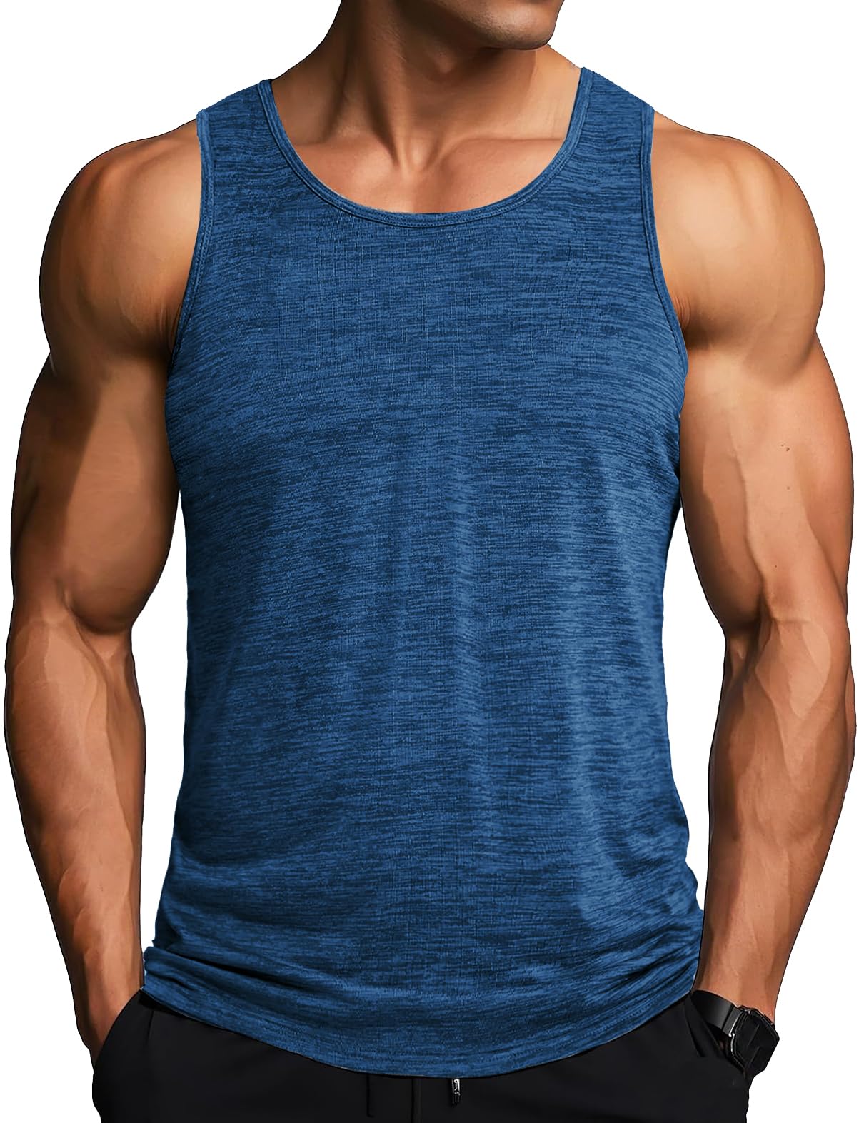 MAGCOMSEN Herren Tank Tops 😎 Leicht Achselshirt Ärmellos Quick Dry Sport T-Shirt 🏃‍♂️ Angebot bei HelloDeals