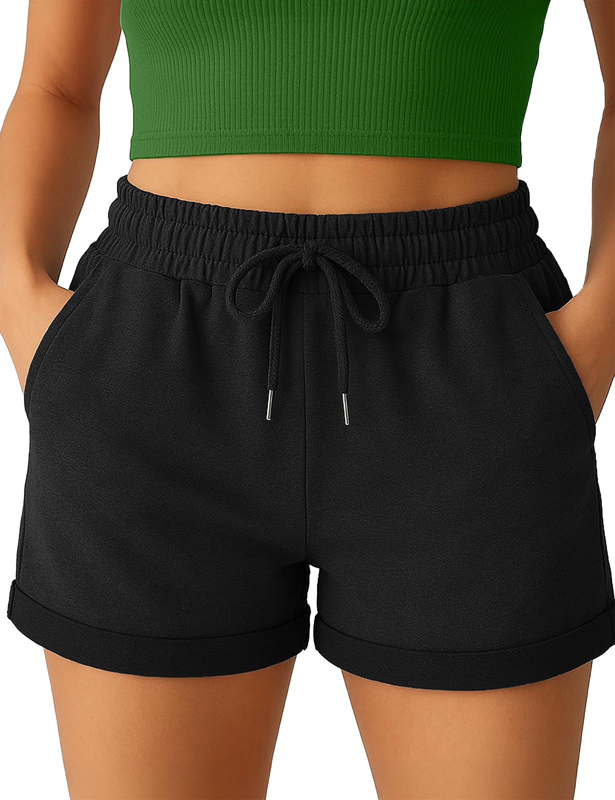 Smith & Solo Kurze Hose Damen - Shorts Sommer Hosen, Laufhose Kurz Sporthose Angebot bei HelloDeals