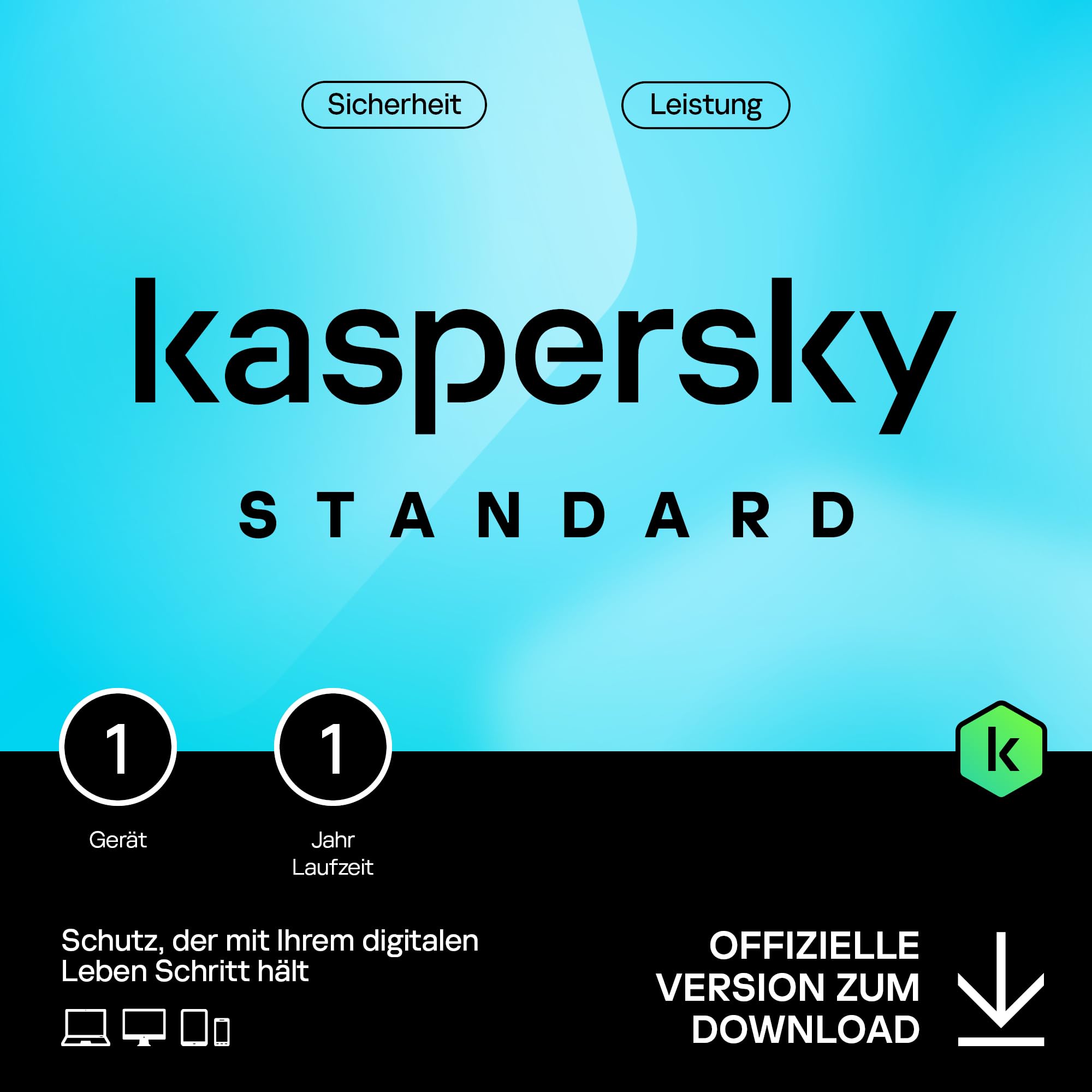 🔒🛡️ Kaspersky Standard Anti-Virus 2025 | 1 Gerät | 1 Jahr | Umfassender Schutz | Online-Banking Schutz | Leistungsoptimierung Angebot bei HelloDeals