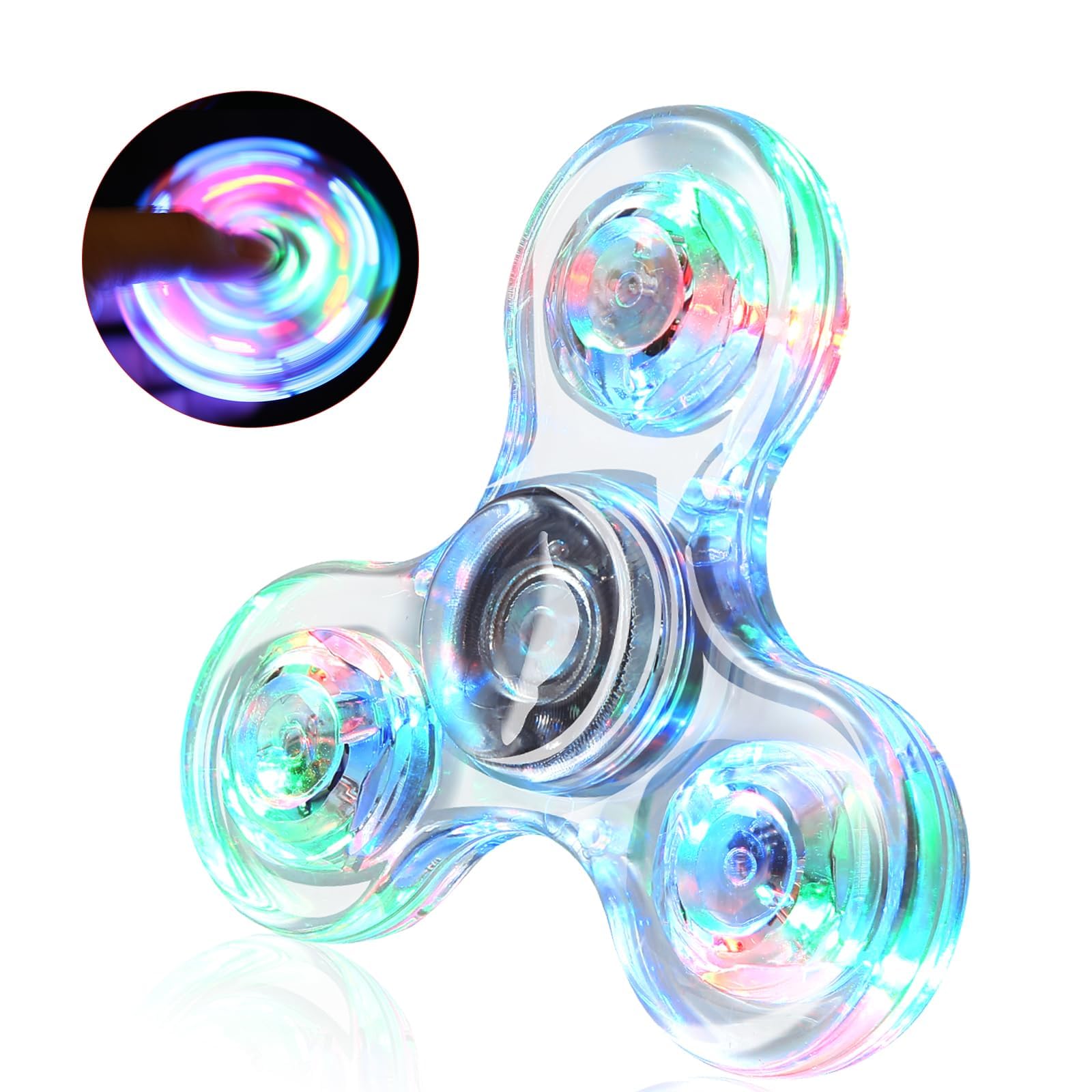 SCIONE Leuchtende Fidget Spinner für Kinder Angebot bei HelloDeals