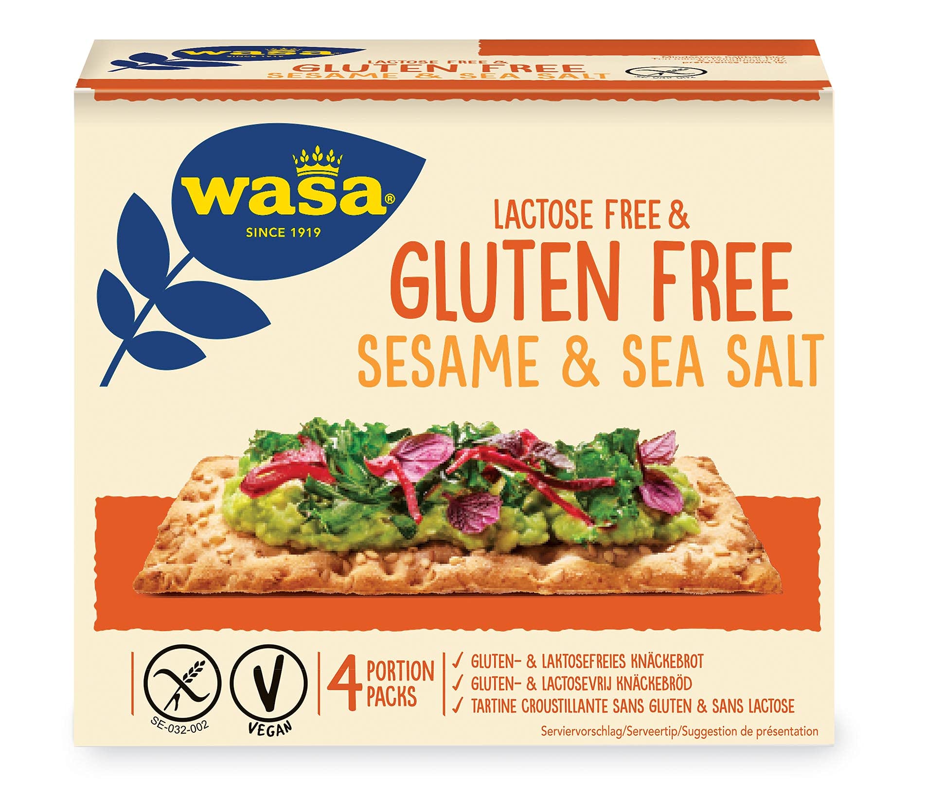 Angebot: Wasa Knäckebrot Glutenfrei & Laktosefrei Sesam & Meersalz 🌾🥛 (240g) Angebot bei HelloDeals