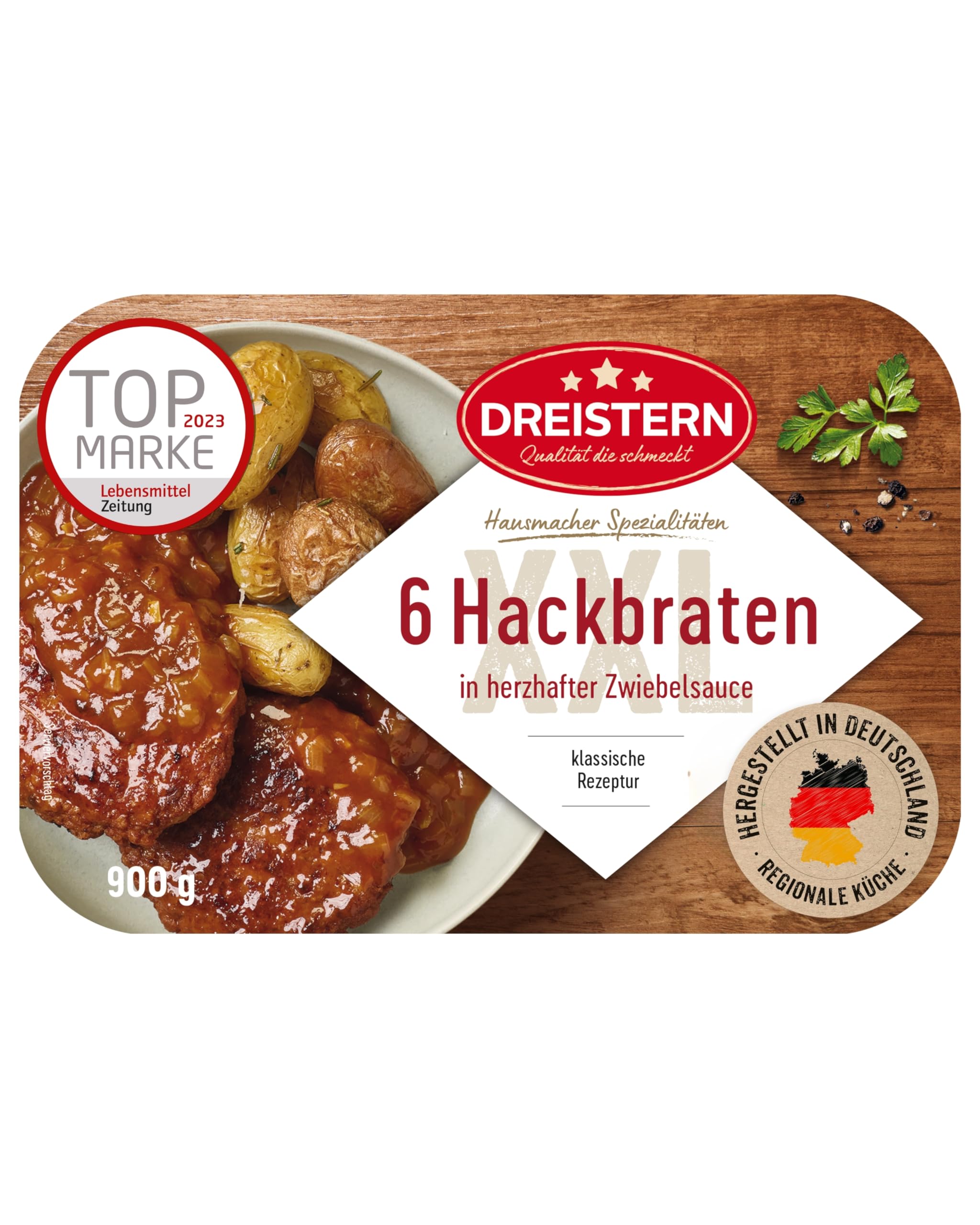 🍽️ DREISTERN Hackbraten 900g mit würziger Zwiebelsauce 🍲 Angebot bei HelloDeals