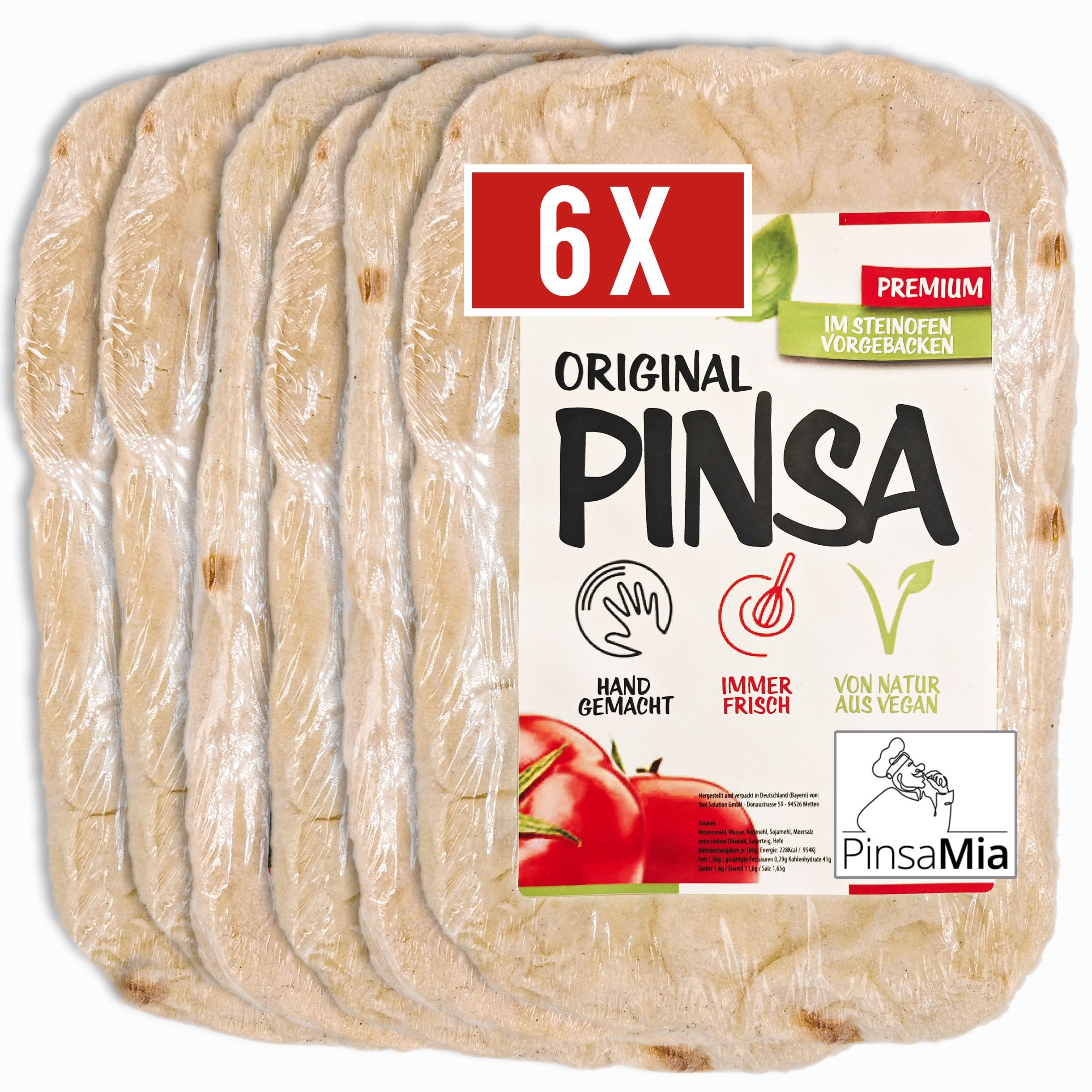 Angebot: 6 x Pinsa Original, Pinsa Romana, Pinsa Teig 🍕🇮🇹 Angebot bei HelloDeals