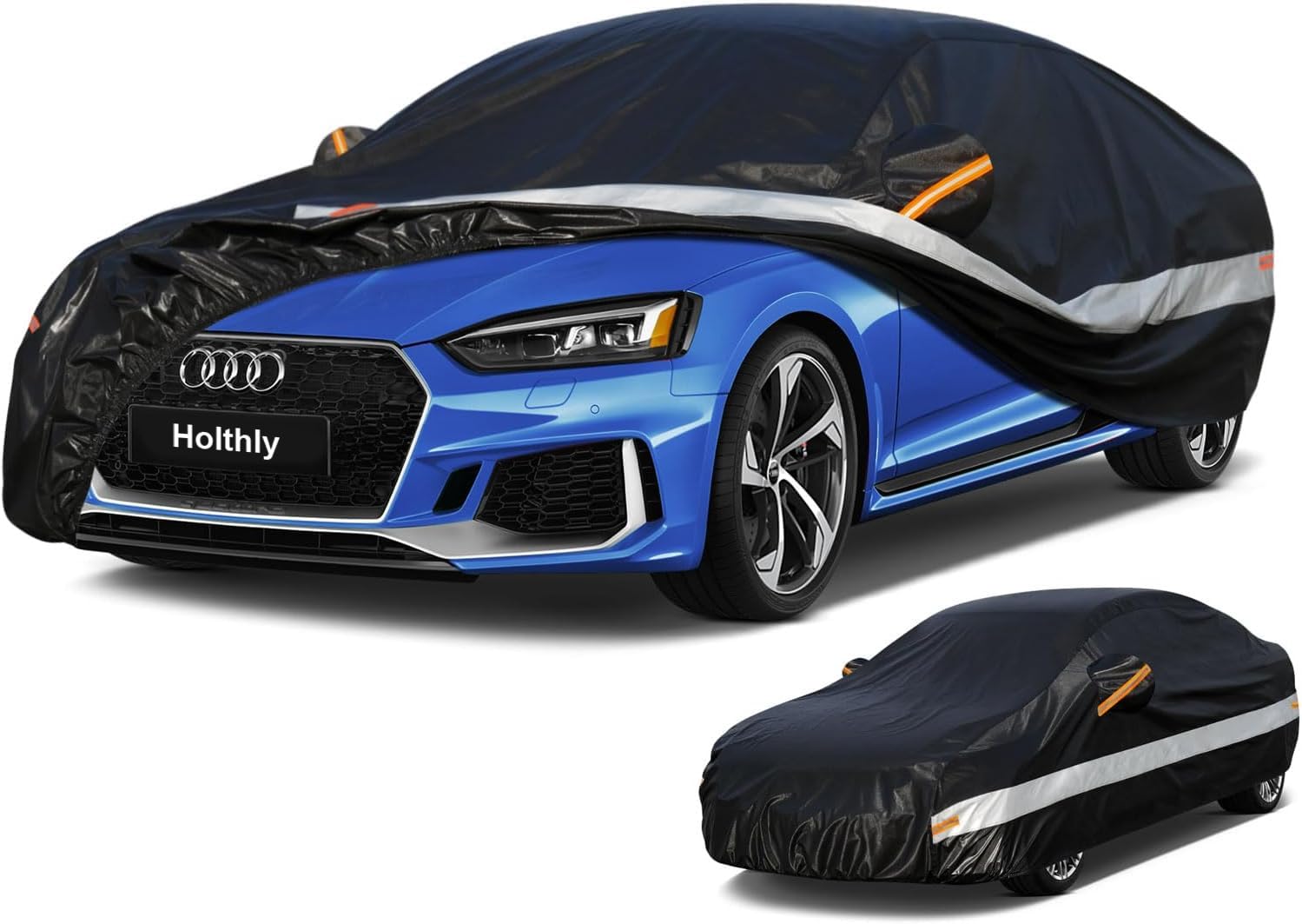 Holthly 10 Schichten Autoabdeckung 100% Wasserdicht Vollgarage Abdeckplane Auto Garage Staubdicht Wasserdicht Autohülle Autoplane Winter & Sommer Angebot bei HelloDeals