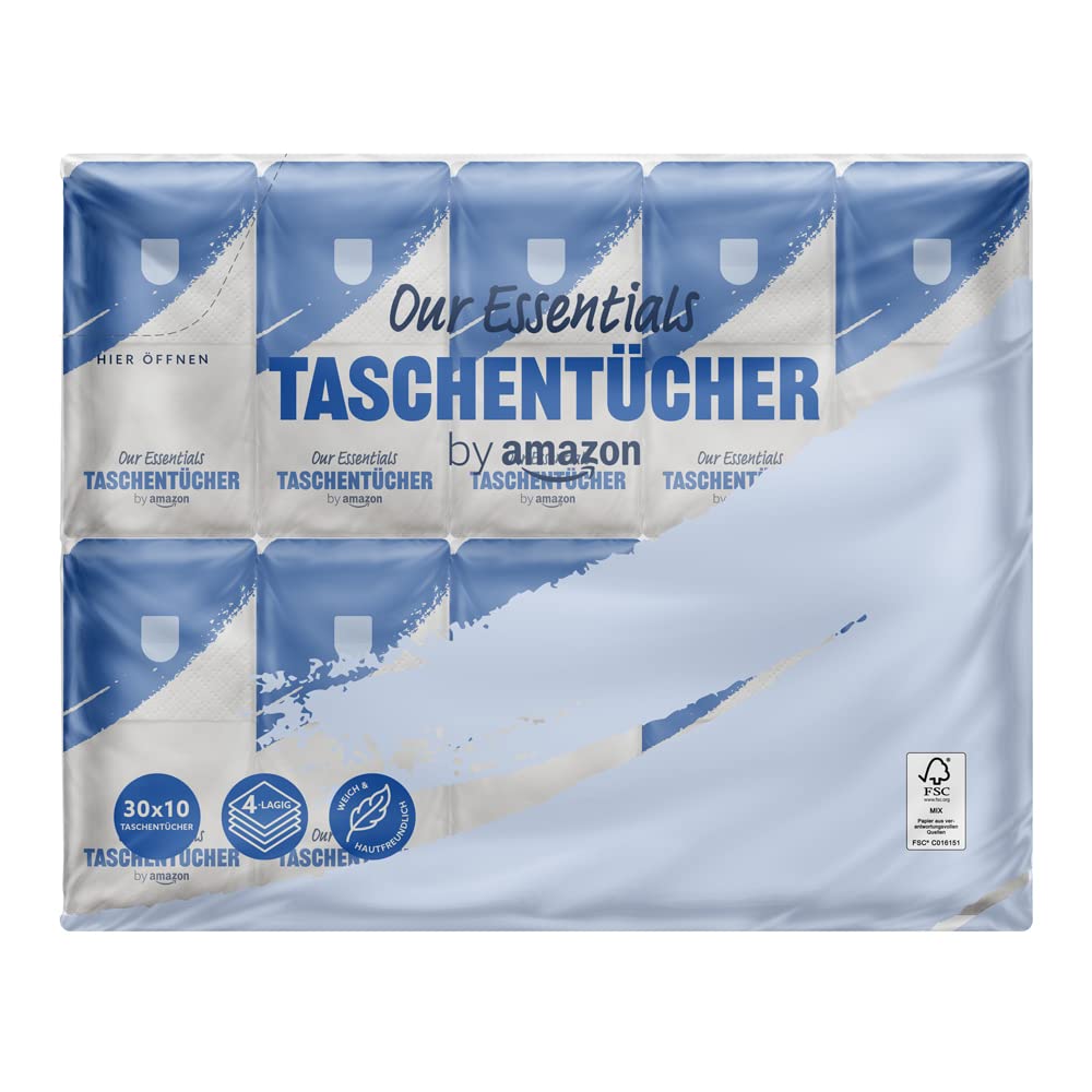 🌟 Mega Deal! Taschentücher 4-lagig, 300 Stück (30 Packungen mit 10) 10 Stück (30er Pack) Angebot bei HelloDeals
