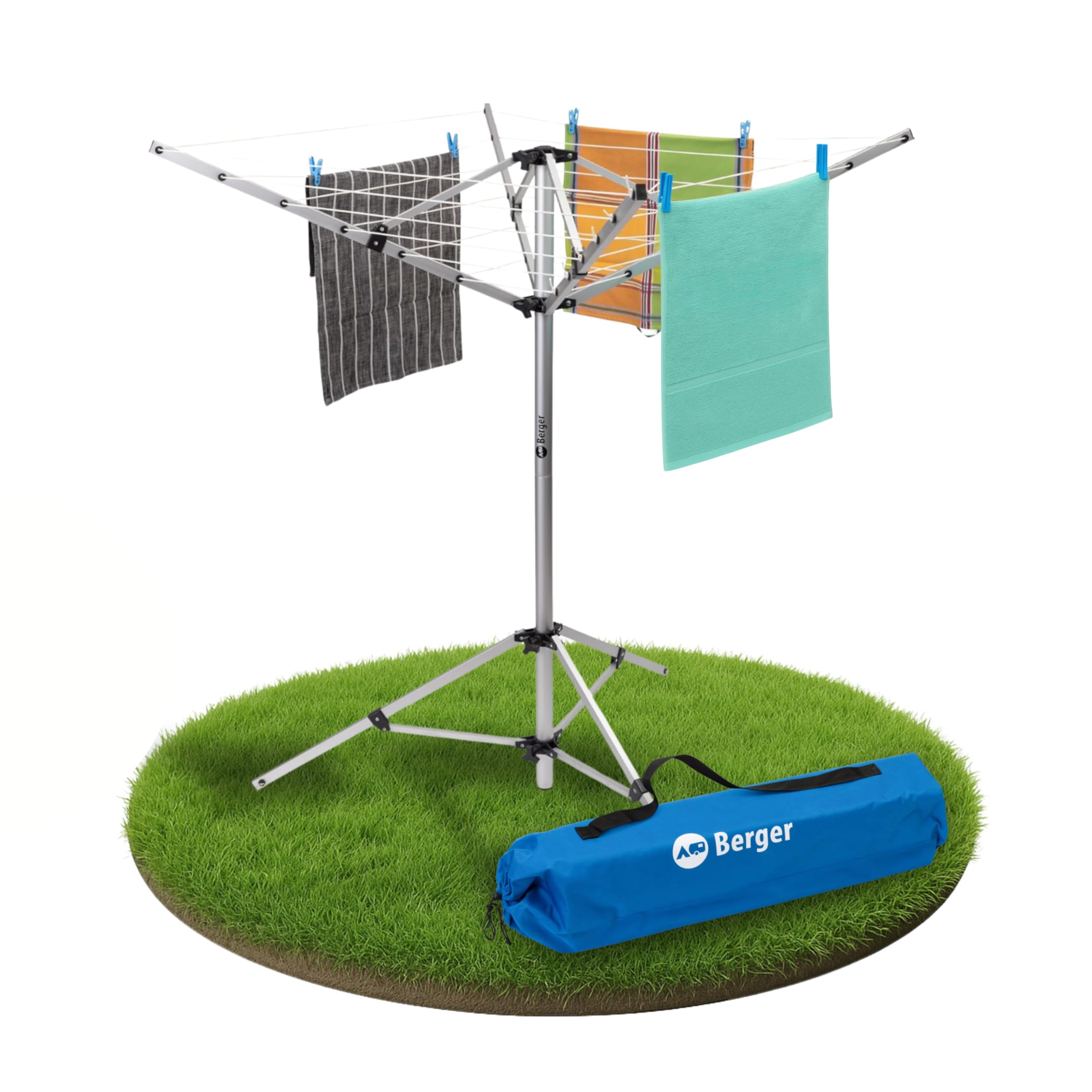 🌞 BERGER Super Pop Up Wäschespinne & Sat-Stativ | Wetterfest & Leicht 🌿 Angebot bei HelloDeals